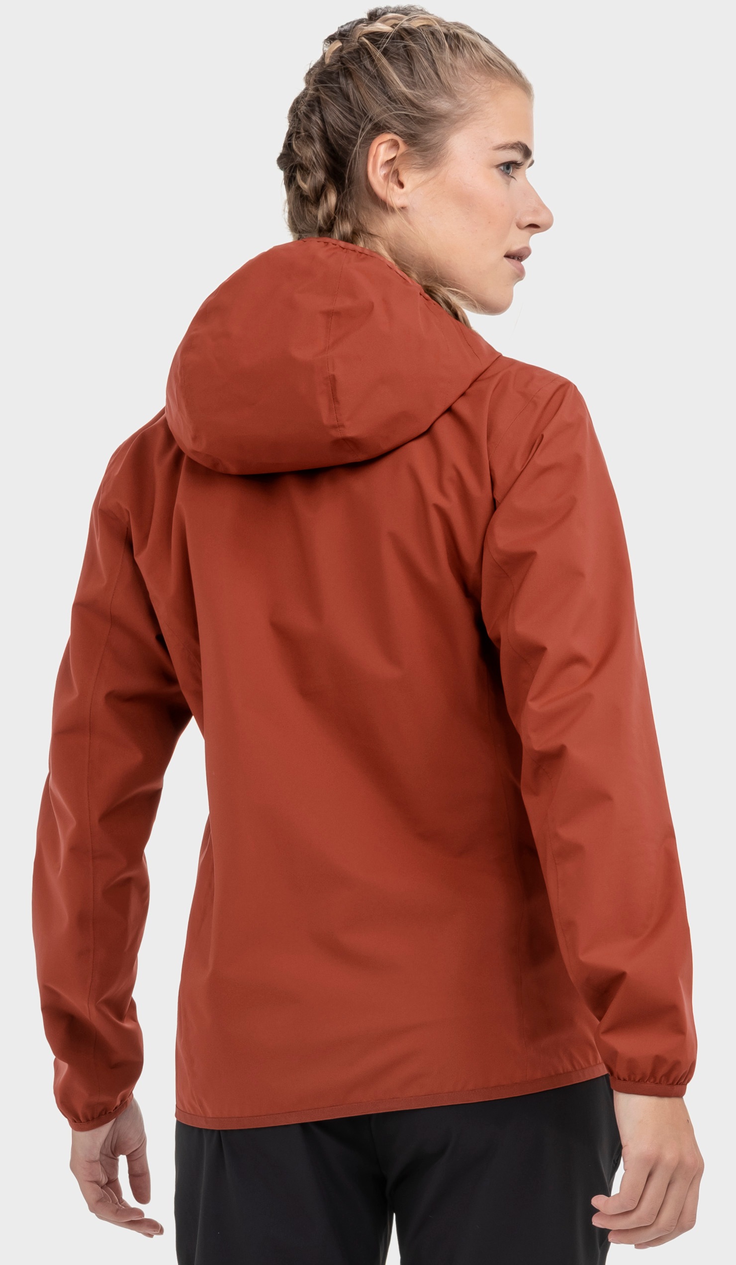 Outdoorjacke SCHÖFFEL "Jacket Style Migandi WMS", Damen, Gr. 38, 5590, rot, Oberstoff: 100% Polyester; (Membran: Thermoplastisches Polyurethan), regular fit, hoch geschlossener Ausschnitt, Jacken Outdoorjacke 3