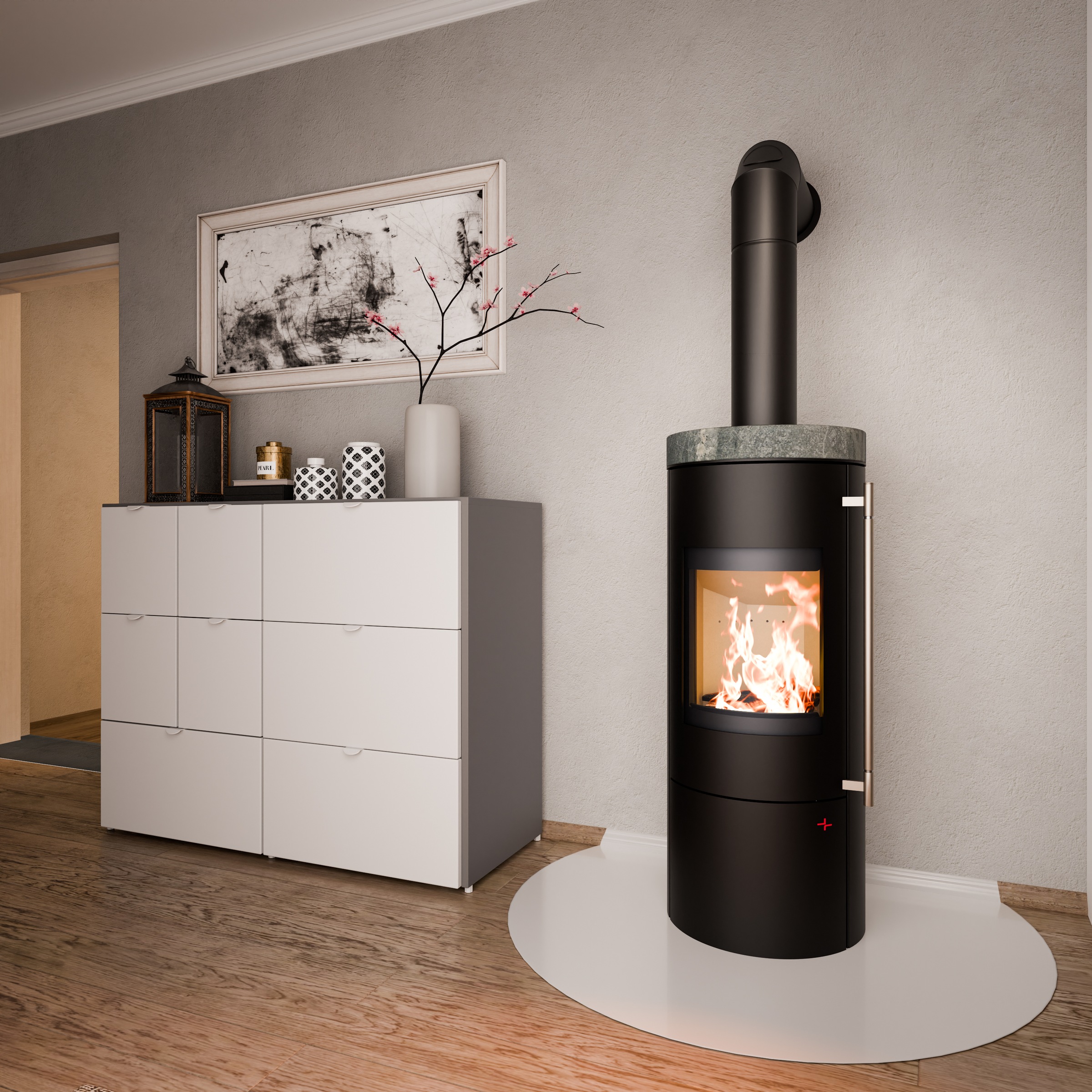 Haas + Sohn Kaminofen »LURE, tief-schwarz«