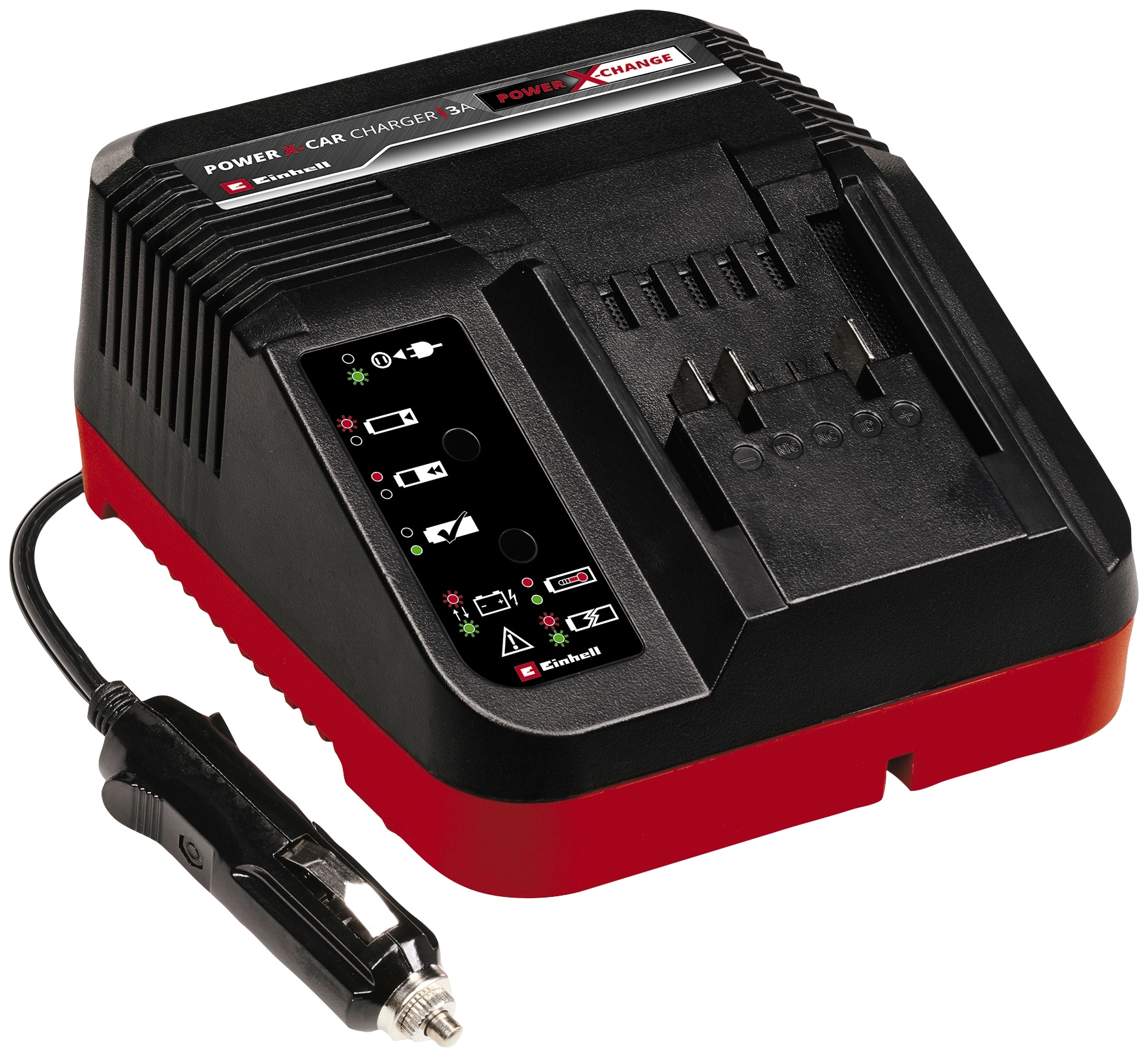 EINHELL Akku-Ladestation "PXC-Ladegerät", B:11cm H:6cm T:13cm, rot, Ladegeräte