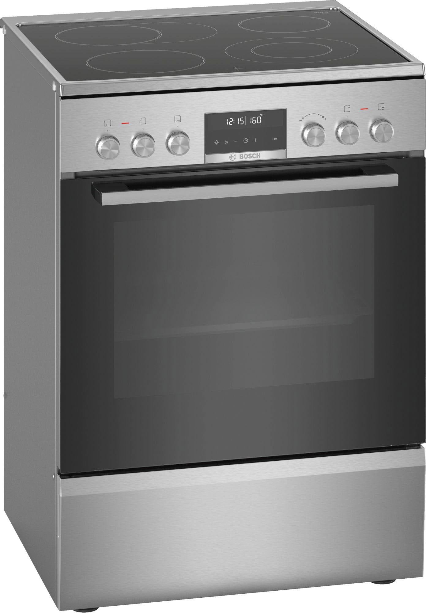 BOSCH Elektro-Standherd 6 »HKS79U250«, mit 3-fach-Teleskopauszug, Pyrolyse-Selbstreinigung