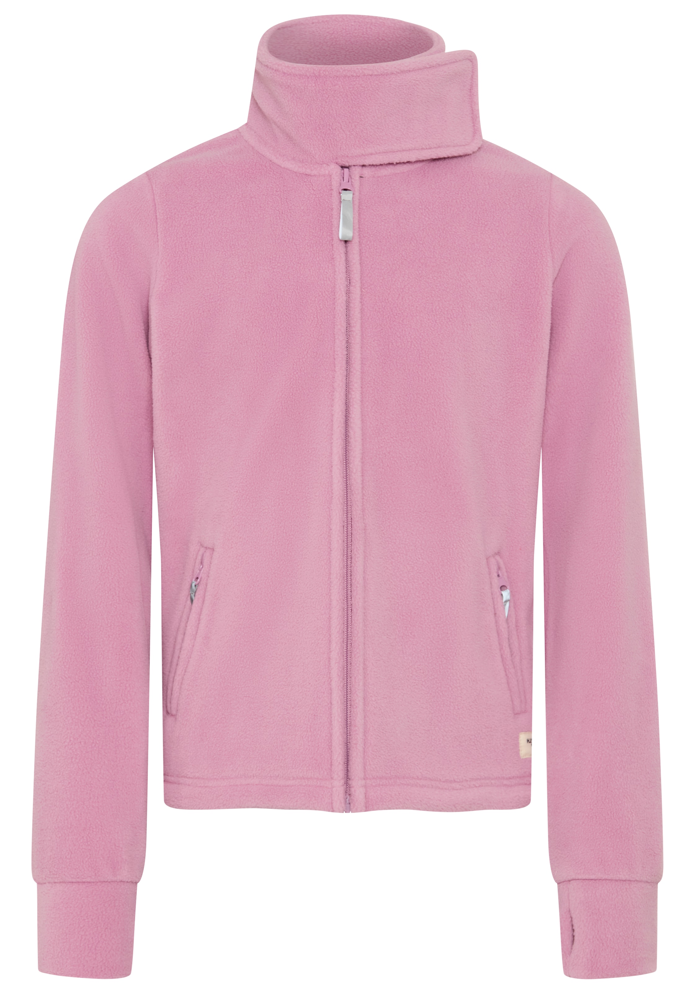 H.I.S Fleecejacke »H.I.S Fleecejacke mit extra breitem Stehkragen« Weiche Fleecejacke, Basic-Passform, po-bedeckende Länge