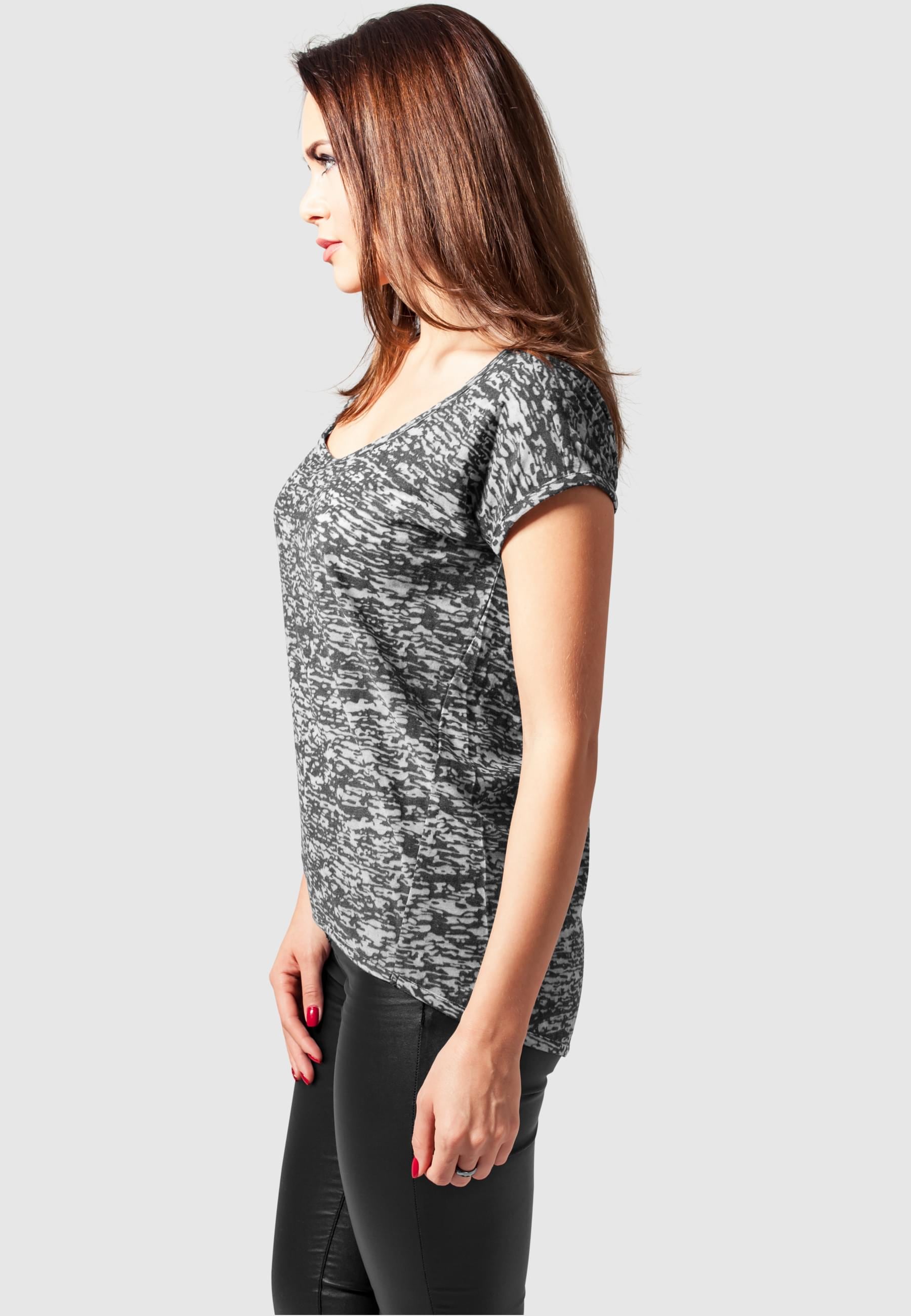 URBAN CLASSICS T-Shirt »Urban Classics Damen Ladies Burnout Tee«, (1 tlg.)
