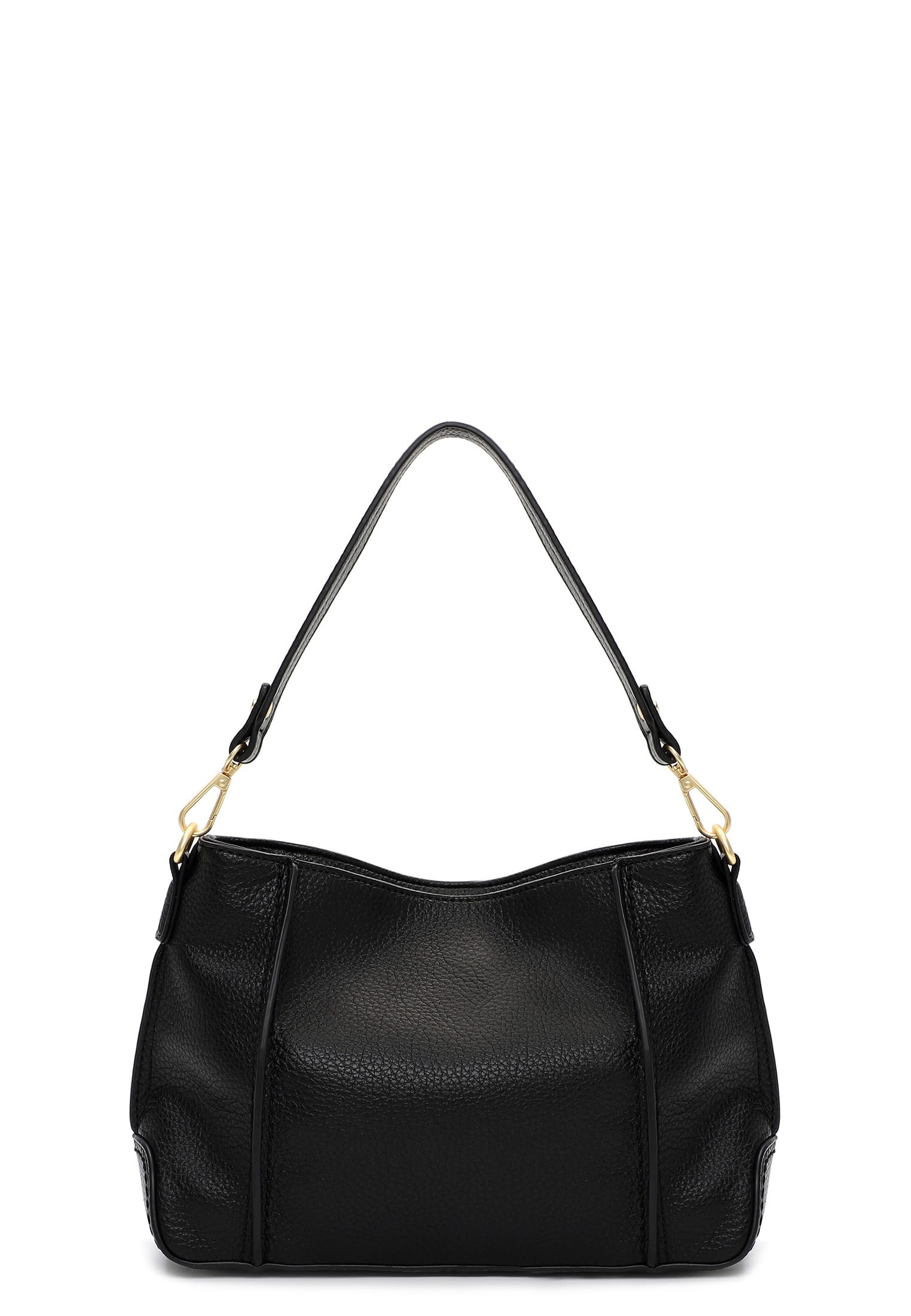 Beuteltasche EMILY & NOAH "Beutel E&N Julie", Damen, Gr. B/H/T: 35cm x 20cm x 10cm 0, schwarz (schwarz 100), Polyurethan, Taschen Beuteltasche 2