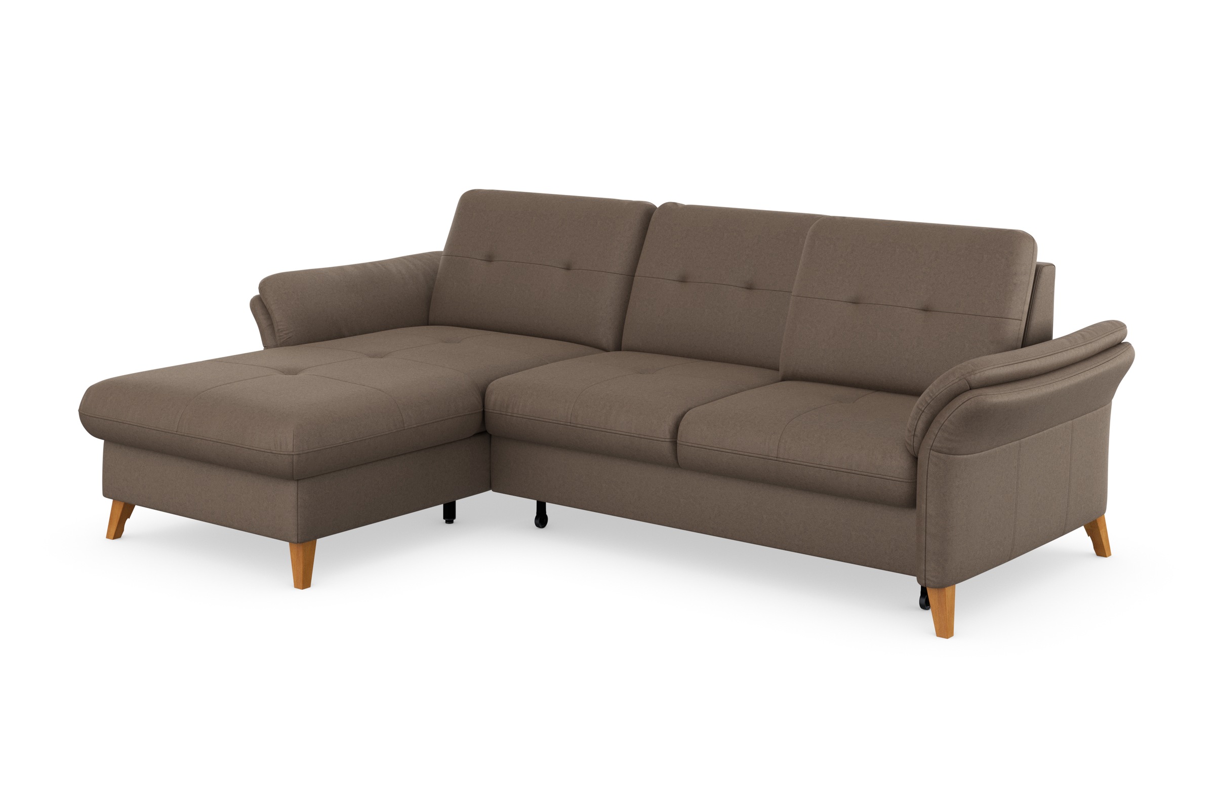 sit&more Ecksofa »Göteborg«, Sitztiefenverstellung und Federkern, wahlweise mit Bettfunktion