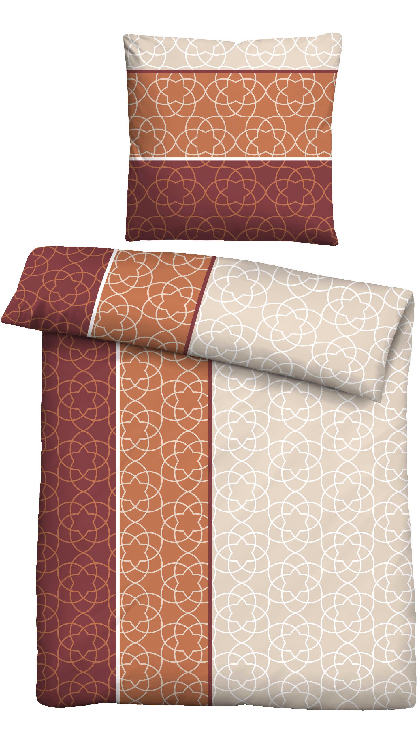 Thumbnail - Castell - Markenbettwäsche Bettwäsche "0301109" 2 Stk. wohlig warm, temperaturausgleichend, 100% Baumwolle, pflegeleicht