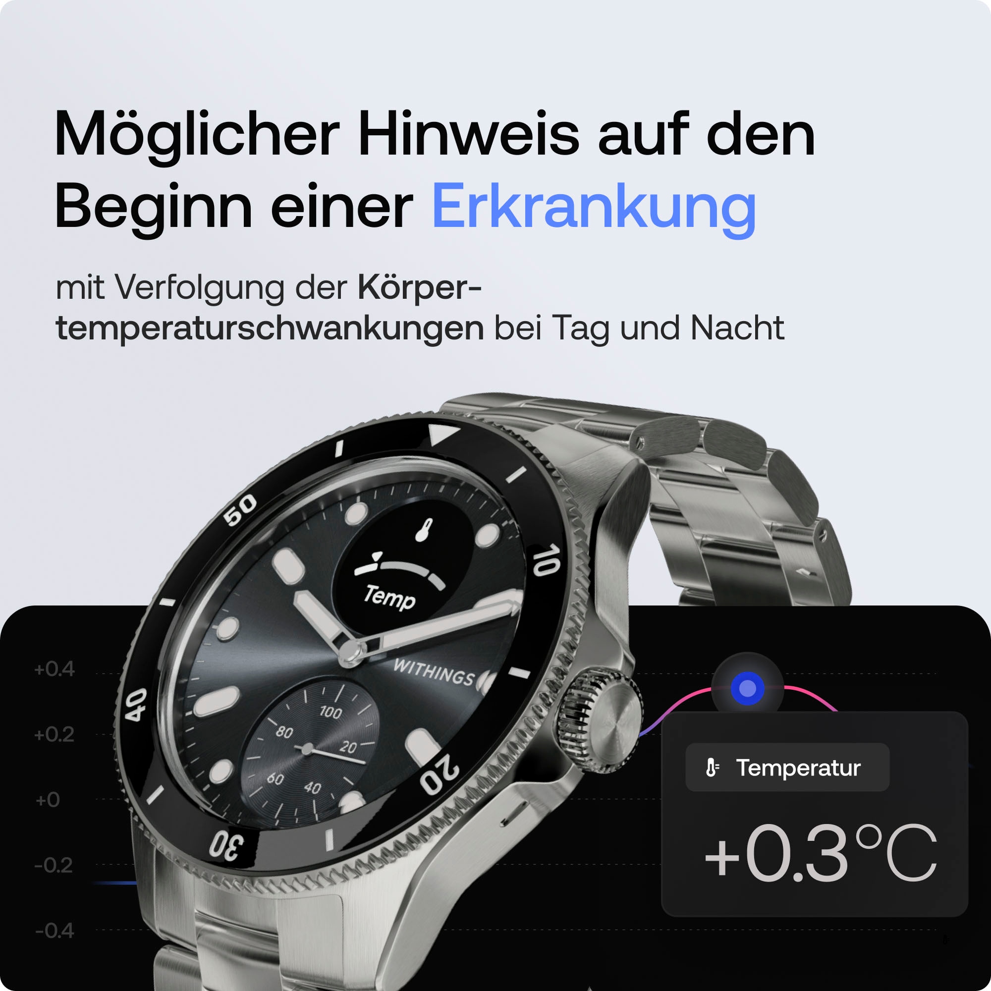 Withings Smartwatch »ScanWatch Nova 42mm«, (1.6 cm / 0.63 Zoll),)