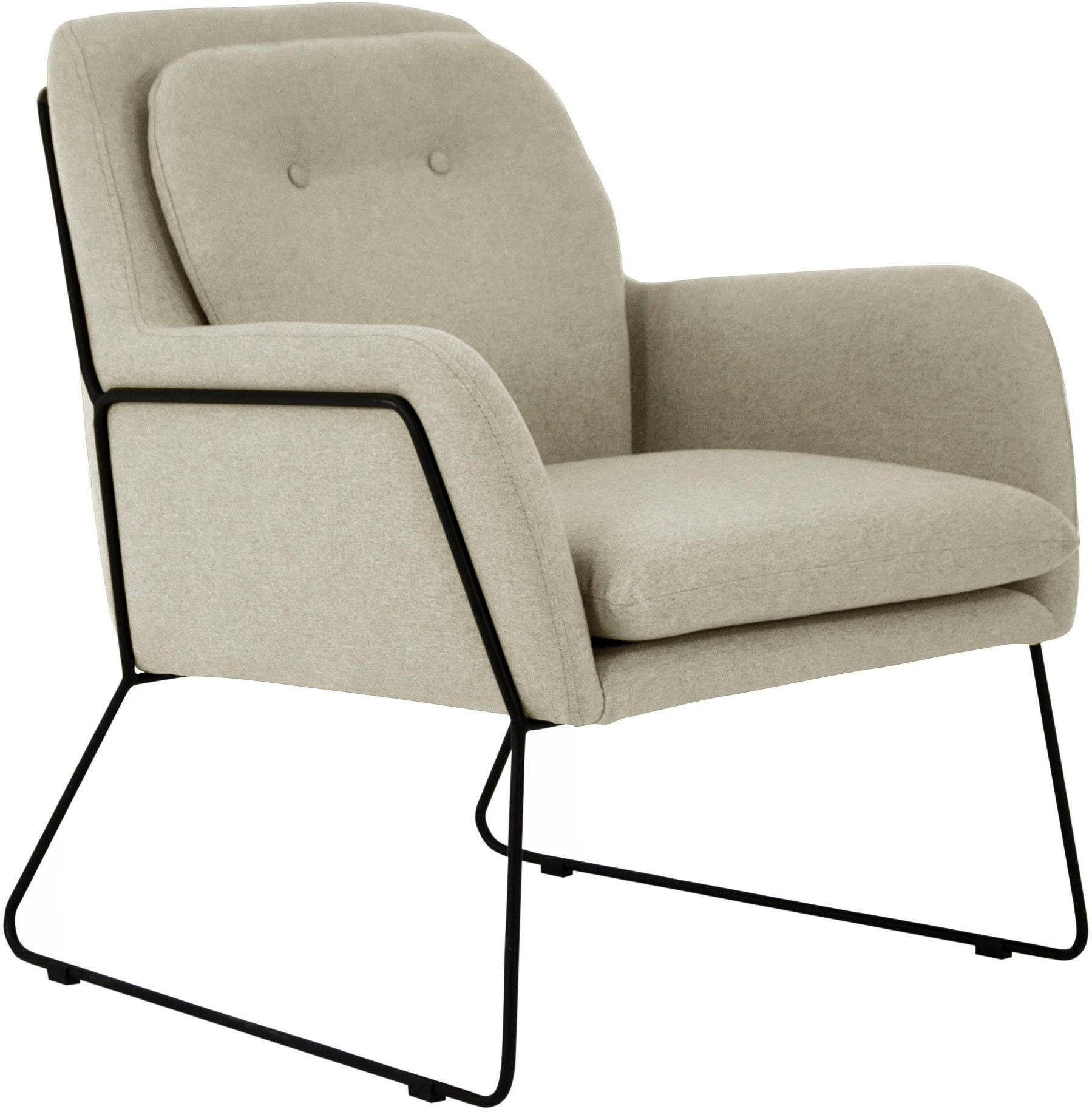 Home affaire Sessel "Flin Cocktailsesel" mit Knöpfen und Kissenoptik im Rüc günstig online kaufen