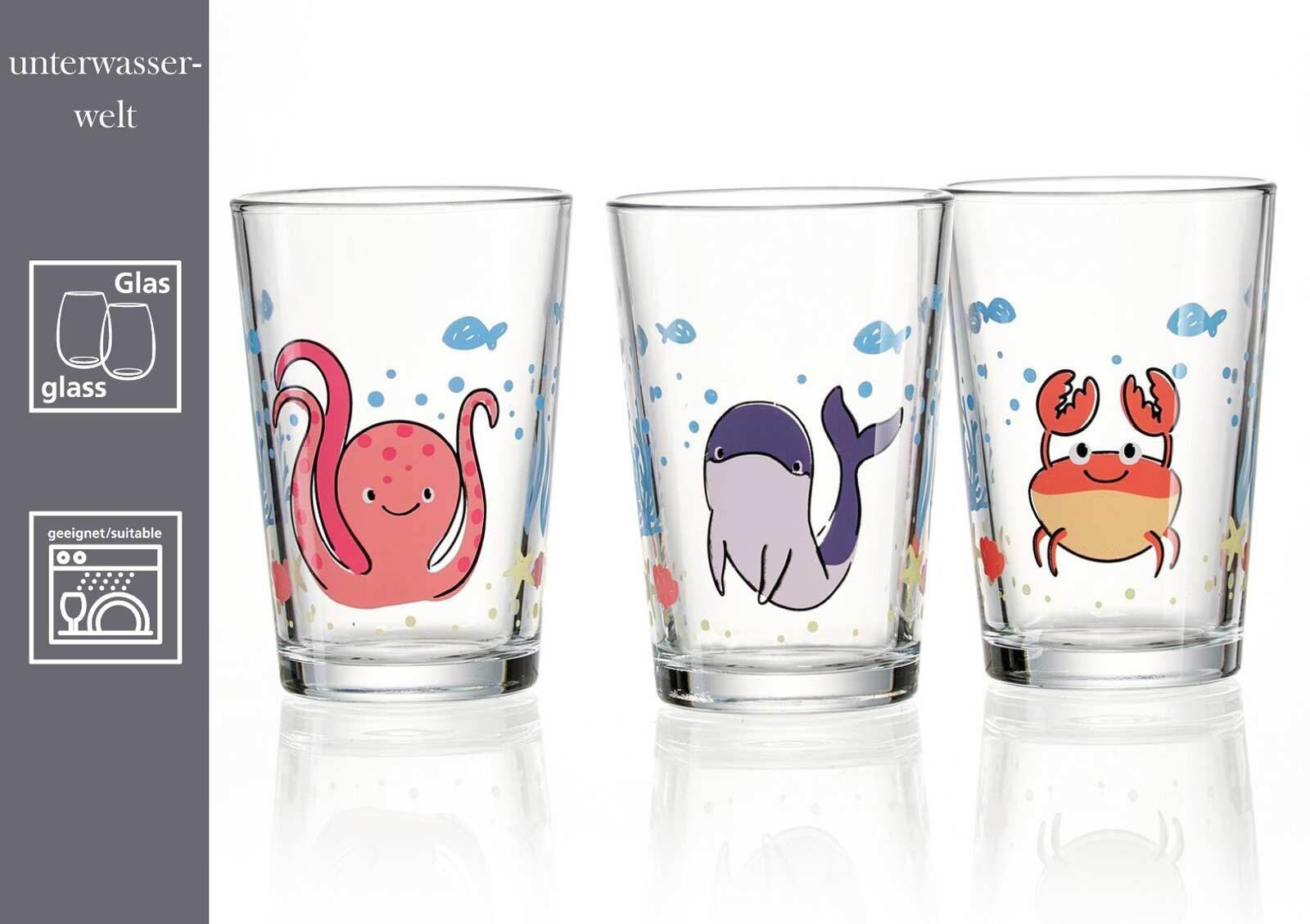 Ritzenhoff & Breker Kinderbecher »Kindergläser Hof- und Meerestiere 205 ml 6er Set bunt«