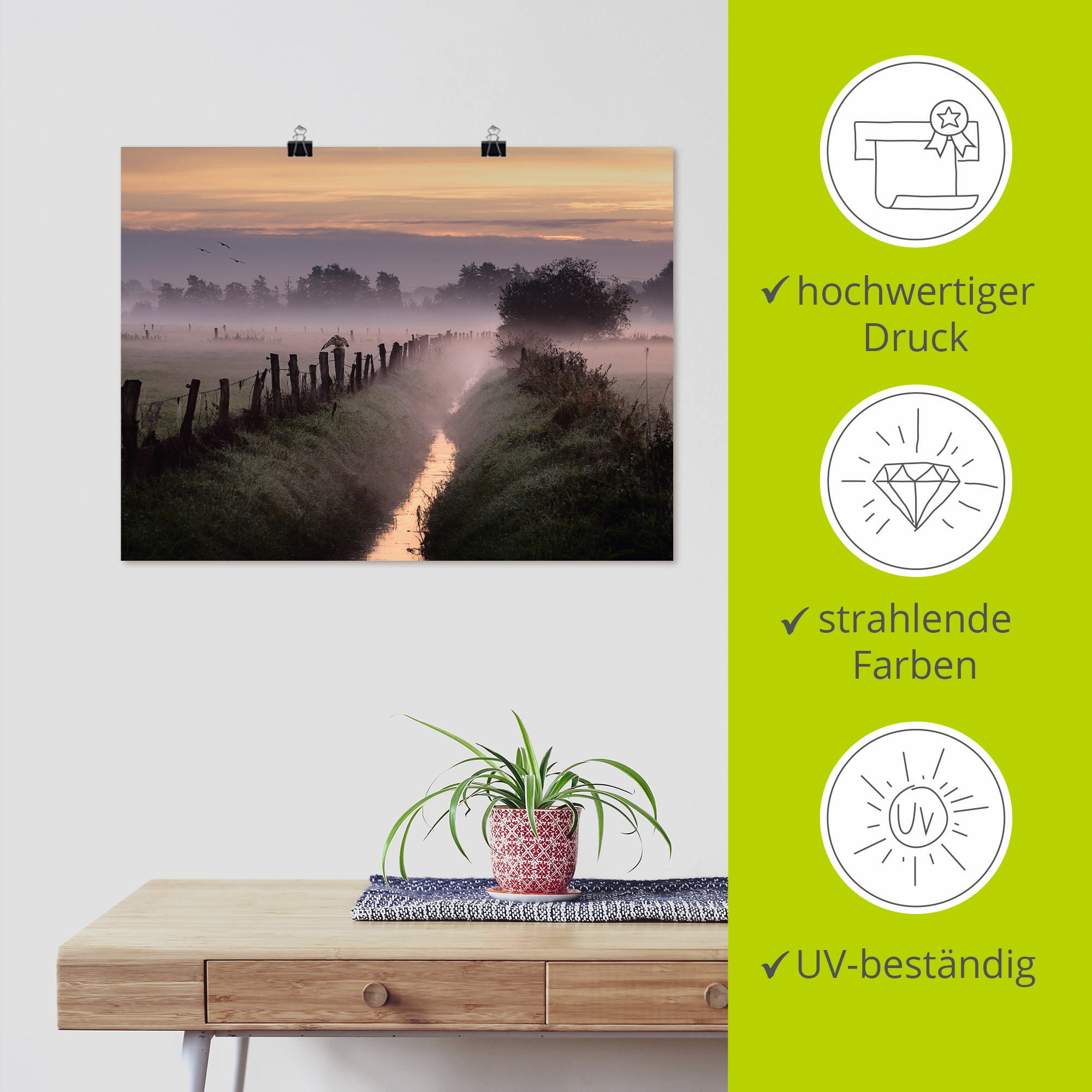Artland Wandbild »Applaus für den Herbst...«, Felder, (1 St.), als Leinwandbild, Poster, Wandaufkleber in verschied. Größen
