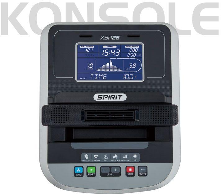 Spirit Fitness Liege-Ergometer »XBR 25«, Schwungmasse ca. 18 kg, 20 Widerstandsstufen