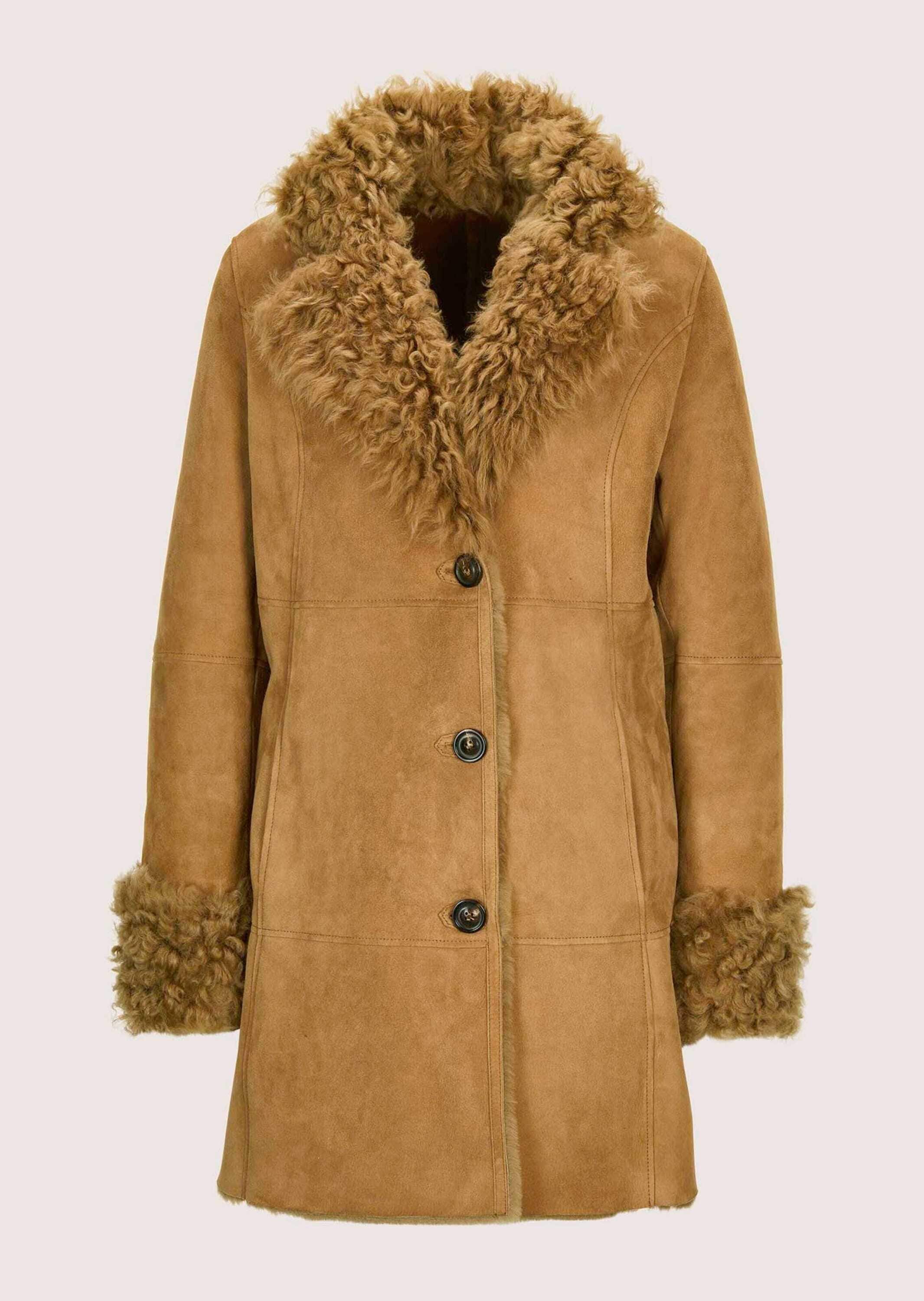 MADELEINE Langmantel "Lammfellmantel Luxuriöser Wintermantel für kalte Tage günstig online kaufen