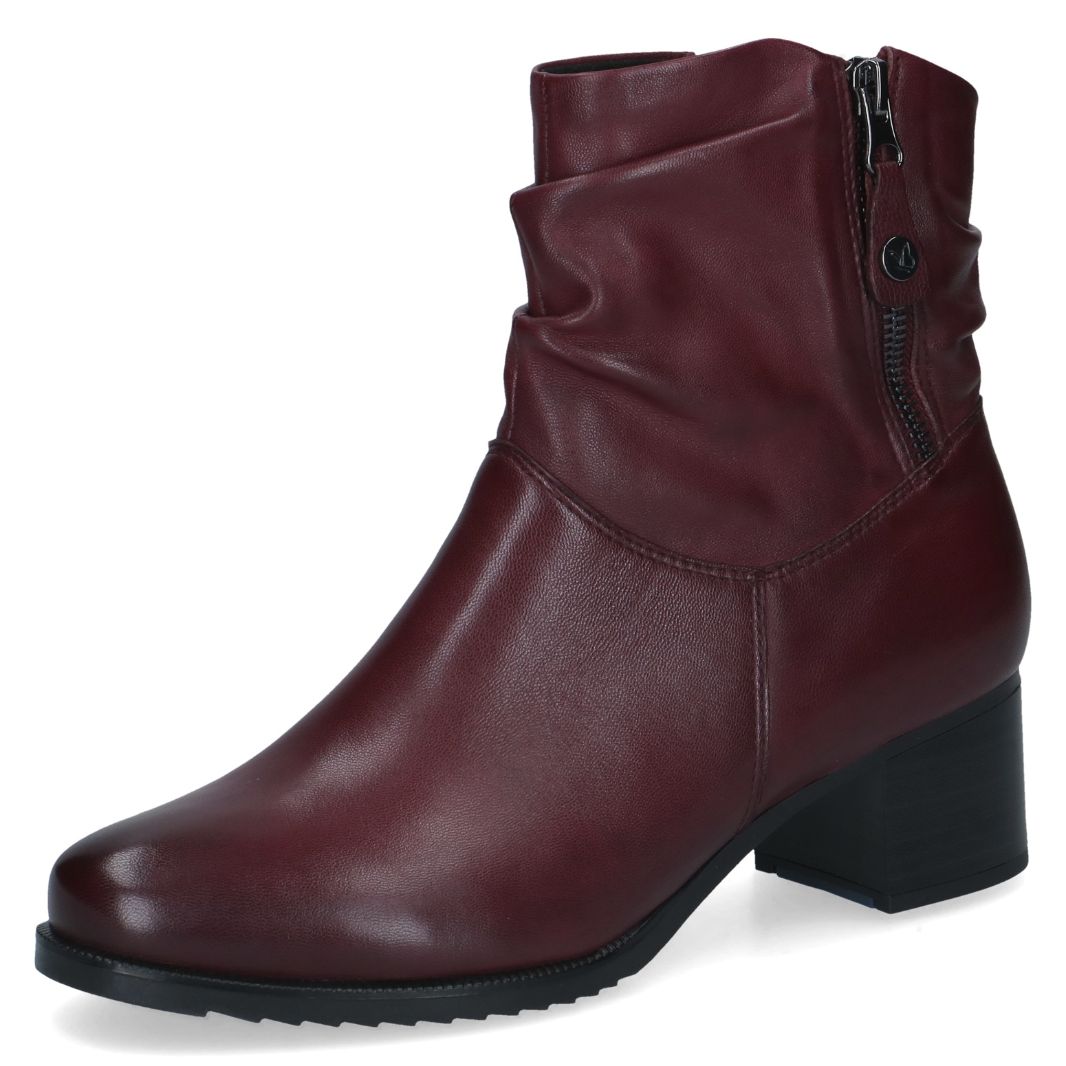 Caprice Stiefelette Blockabsatz, Businessstiefelette mit slouchy Falten am Schaft