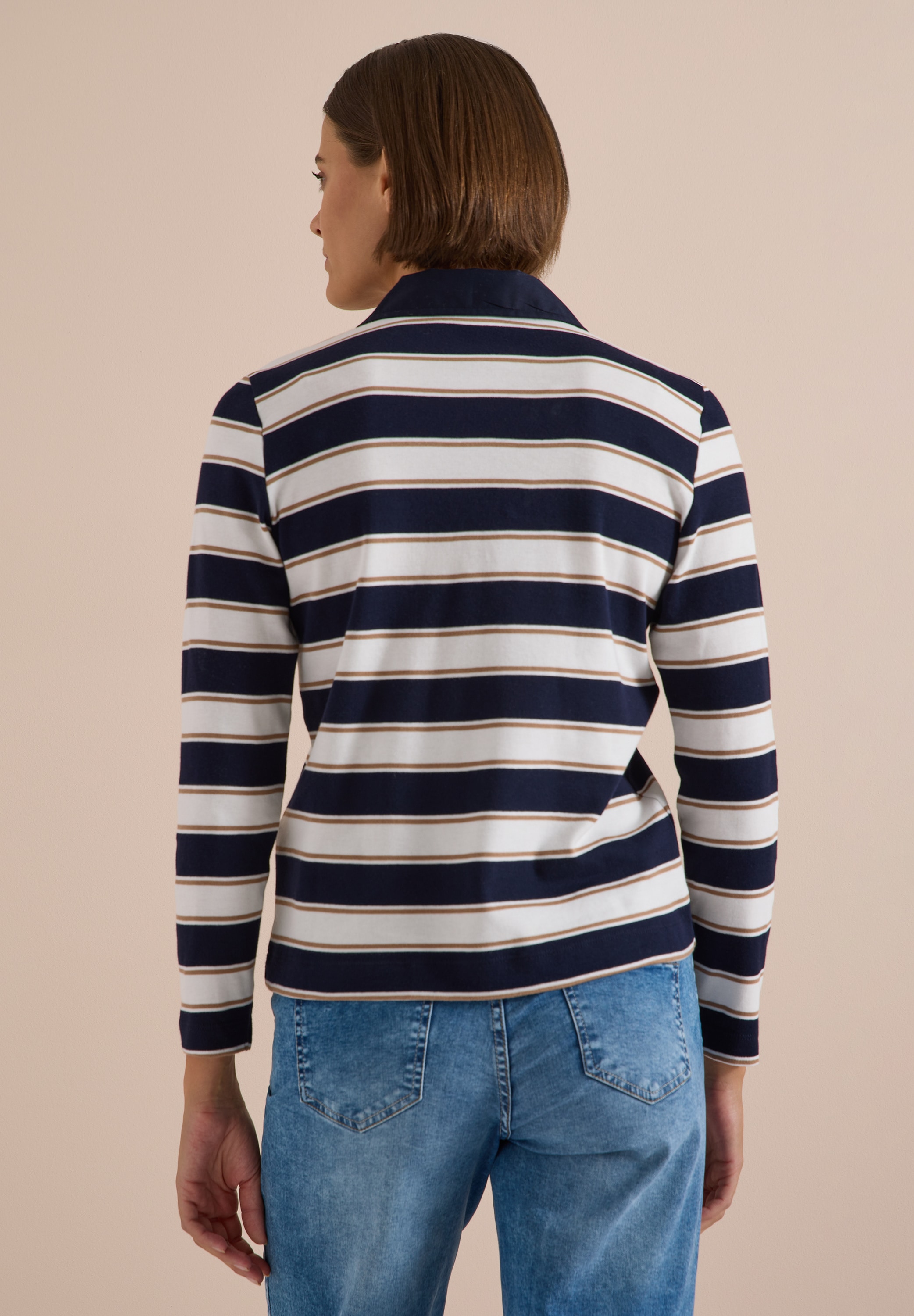 Cecil Langarmshirt aus reiner Baumwolle