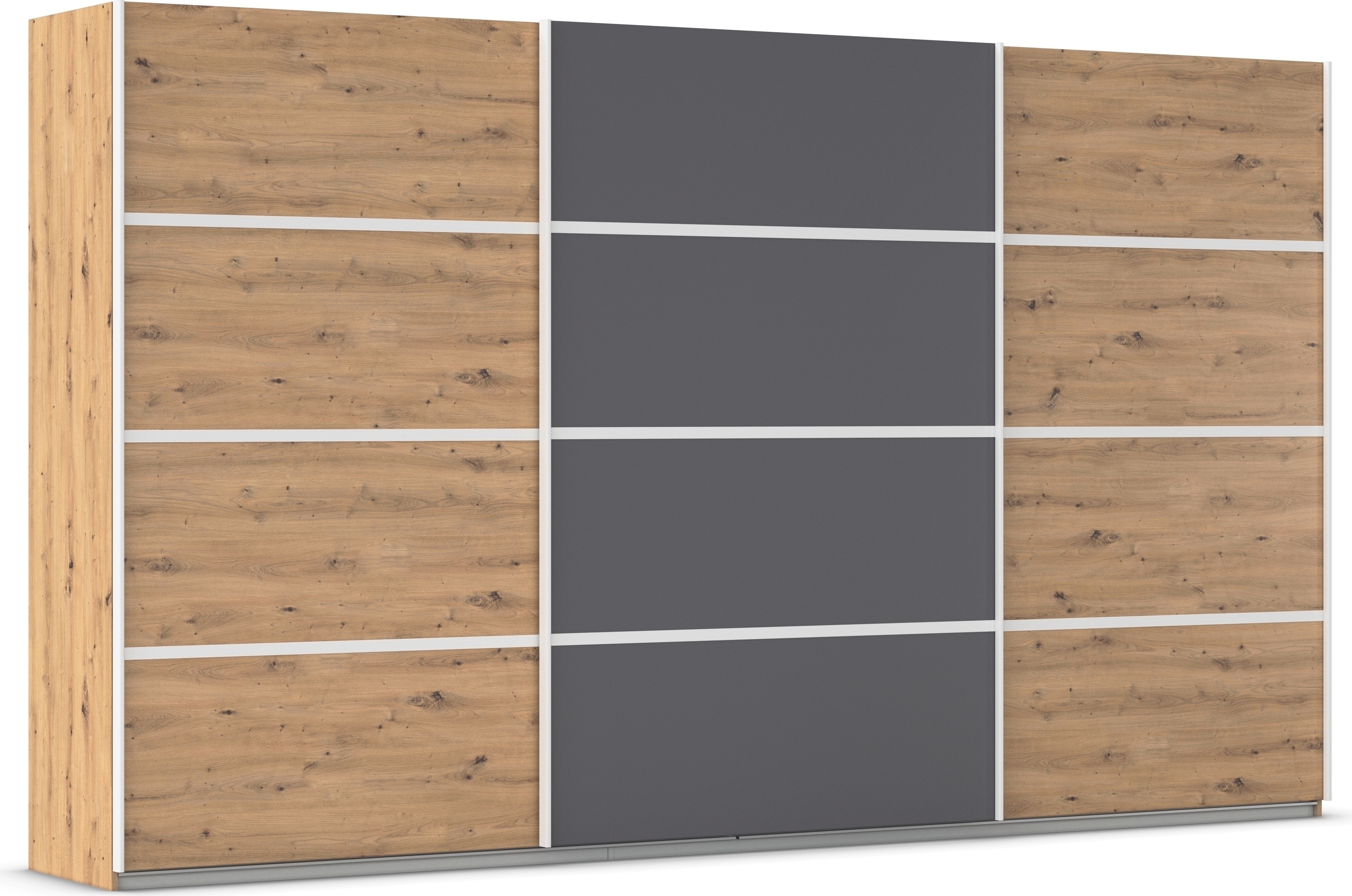 OTTO home Kleiderschrank "Mehrzweckschrank Aktenschrank Möbel Mietswohnung Schlafzimmer AVOLA" 3 verschiedene Ausstattungen BASIC/CLASSIC/PREMIUM (inkl. SOFT-CLOSE), mit eleganten Zierleisten in Chrom, Schwarz oder Weiß MADE IN GERMANY