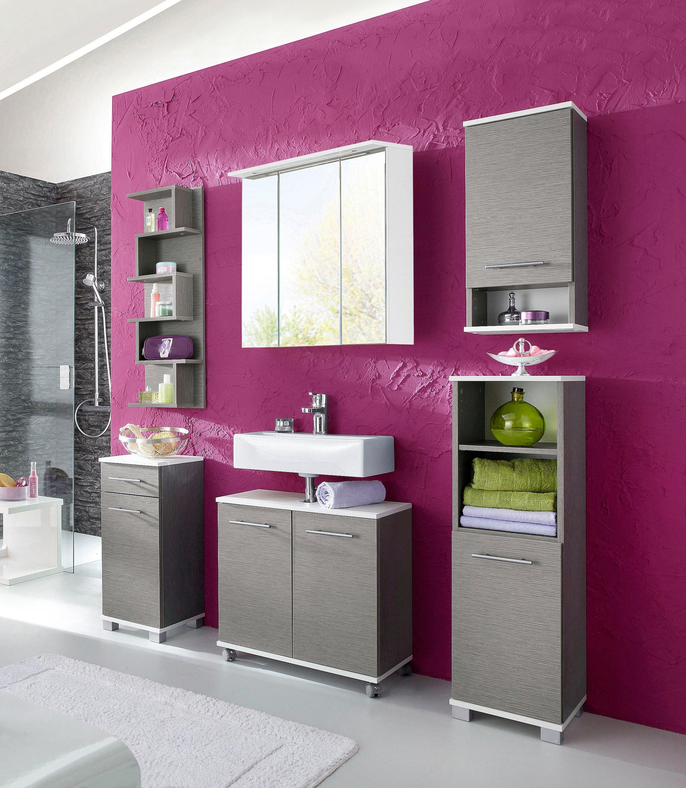 Schildmeyer Midischrank »Rhodos, Made in Germany«, Breite 30 cm, verstellbarer Einlegeboden, wechselbarer Türanschlag
