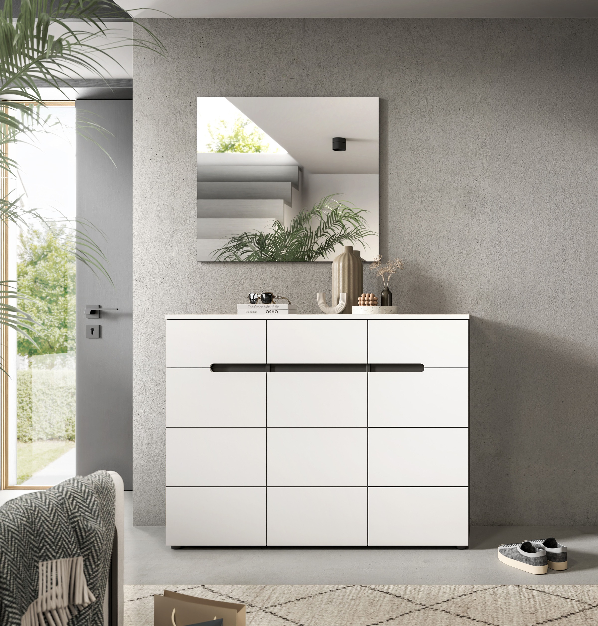 INOSIGN Garderobenschrank "REHAT, TOPSELLER, Breite 120 cm, 3 Türen, 3 Schu günstig online kaufen