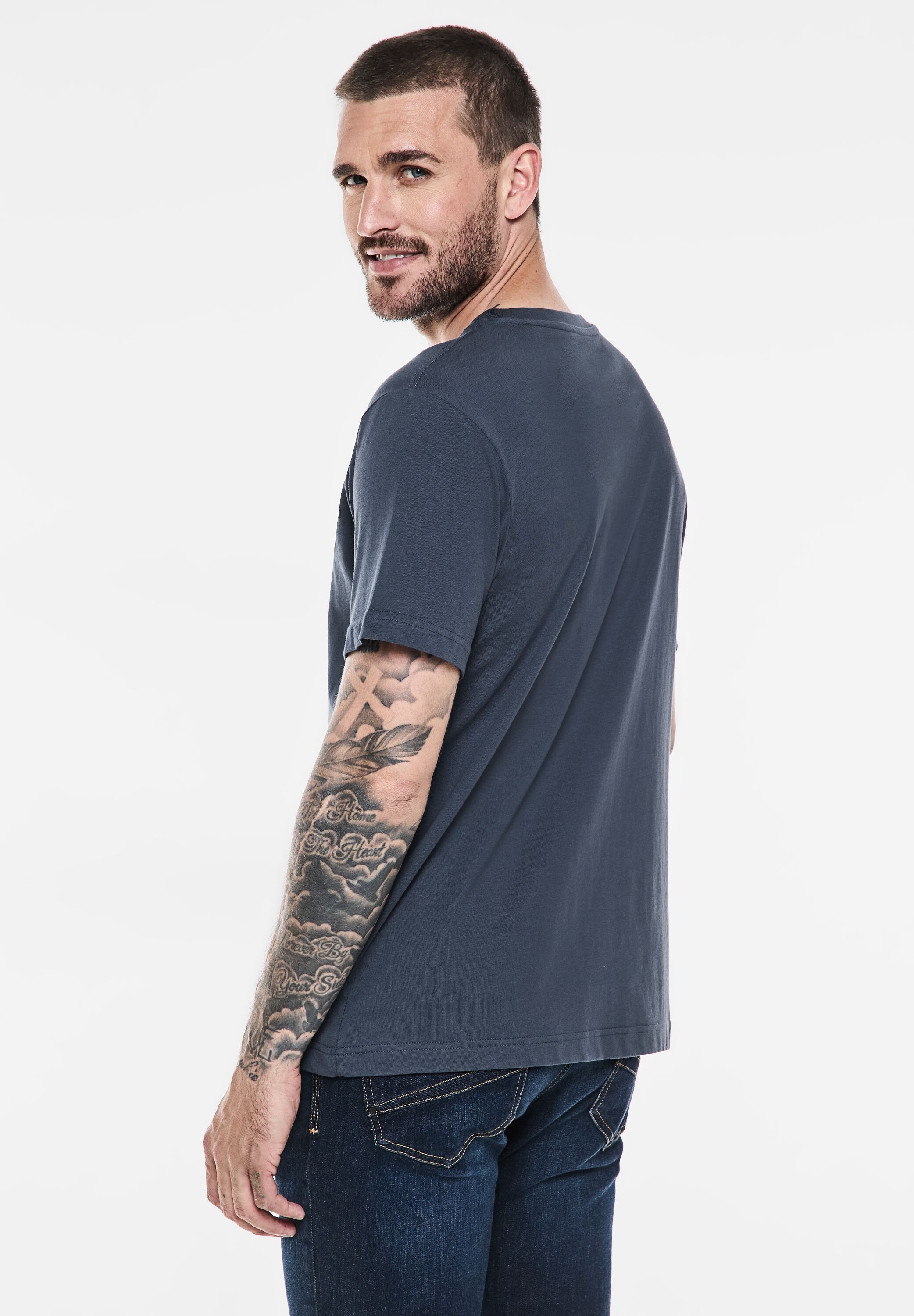 STREET ONE MEN T-Shirt, aus reiner Baumwolle