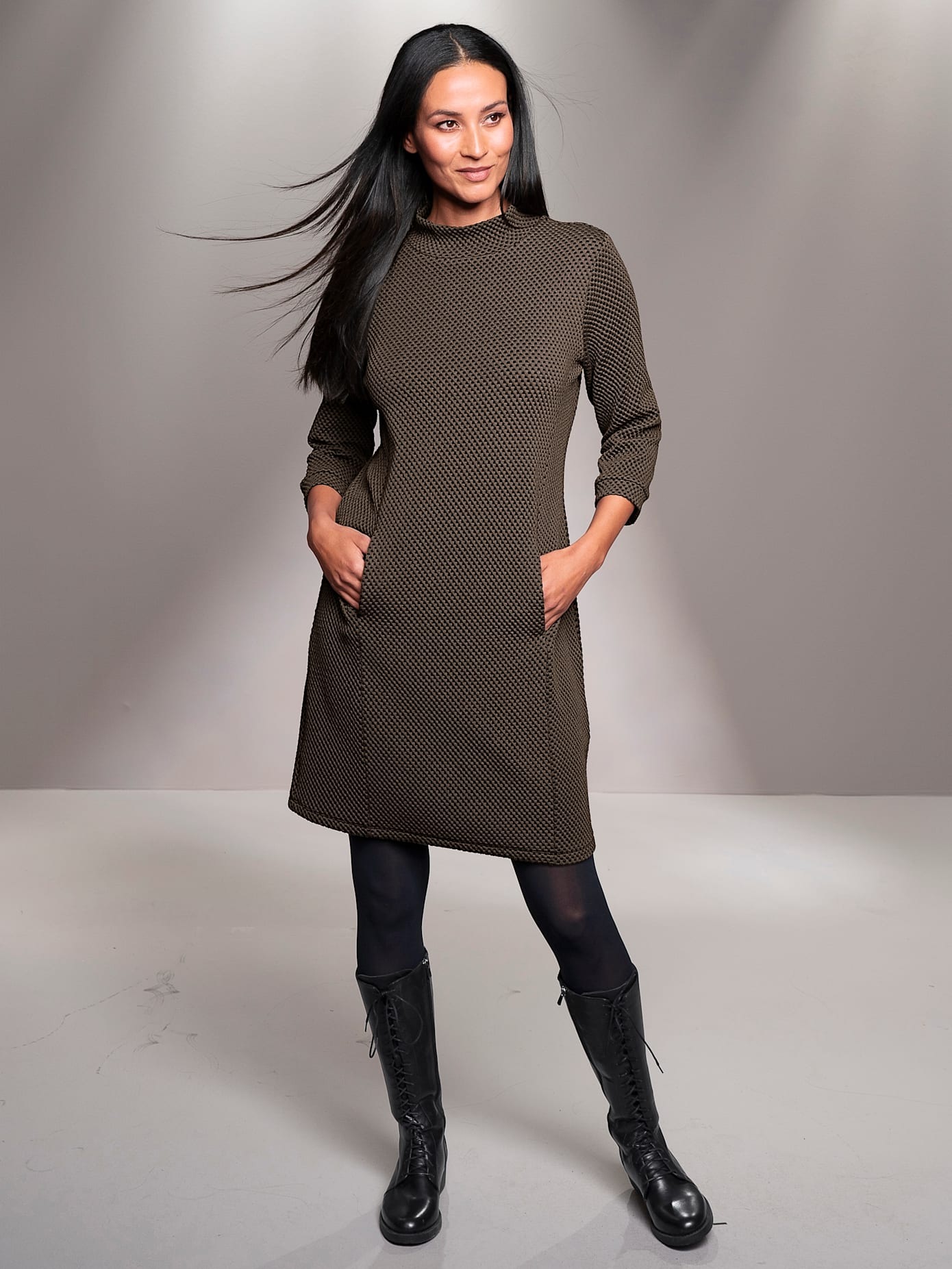 heine Jerseykleid "Jersey-Kleid" Eingrifftaschen günstig online kaufen