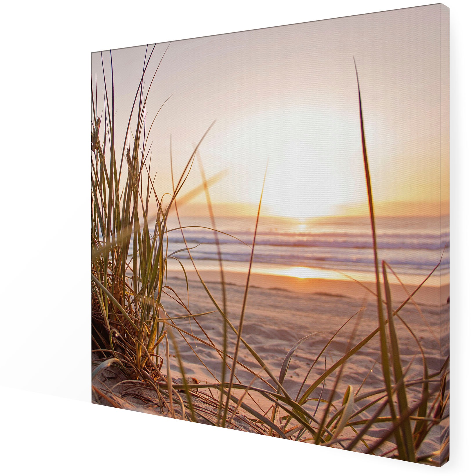 Art for the home Leinwandbild »Outdoor Sonnenuntergang 50x50cm«, (1 St.)