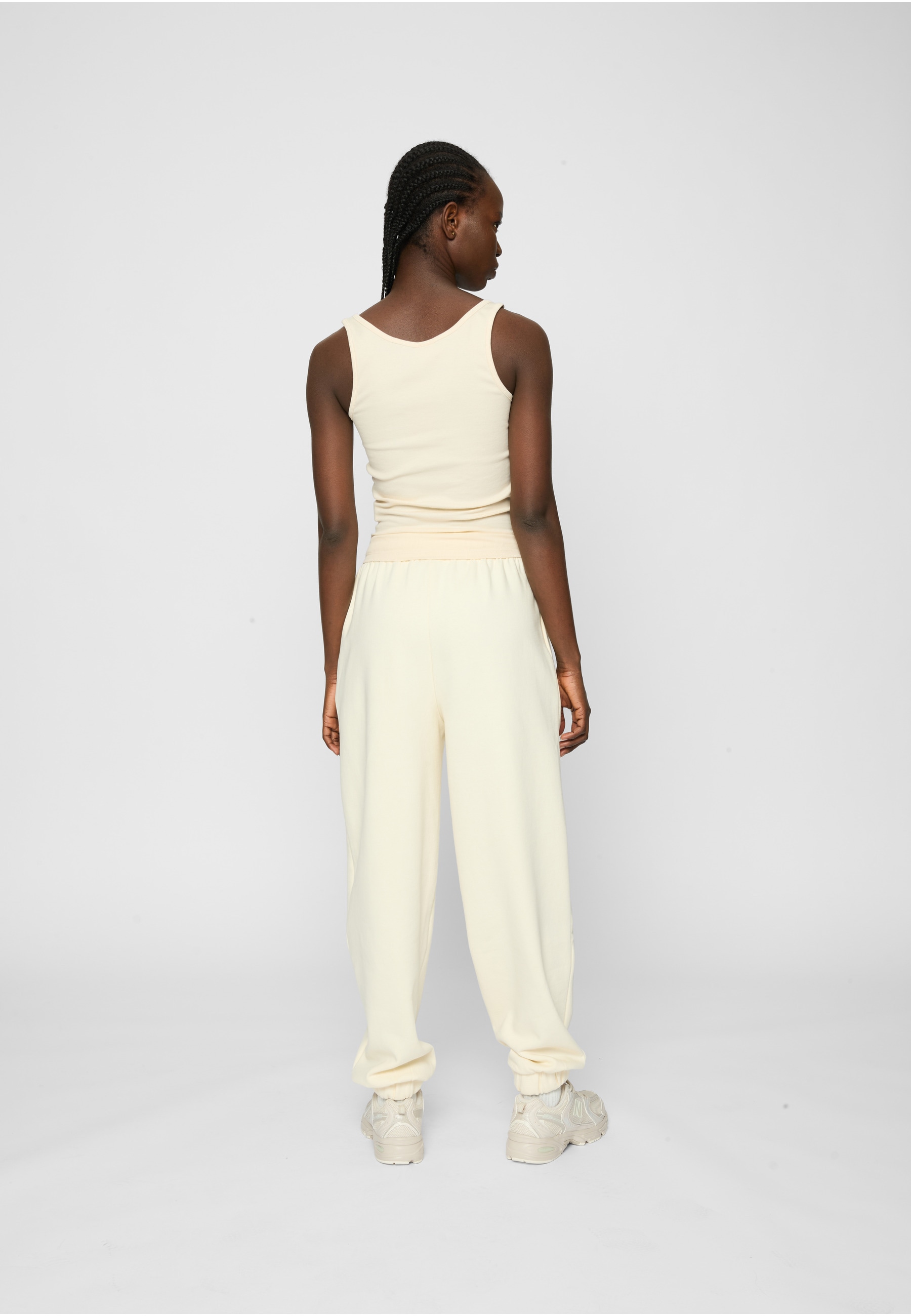 URBAN CLASSICS Tanktop »Urban Classics Ladies Organic Basic Rib Top 2-Pack«