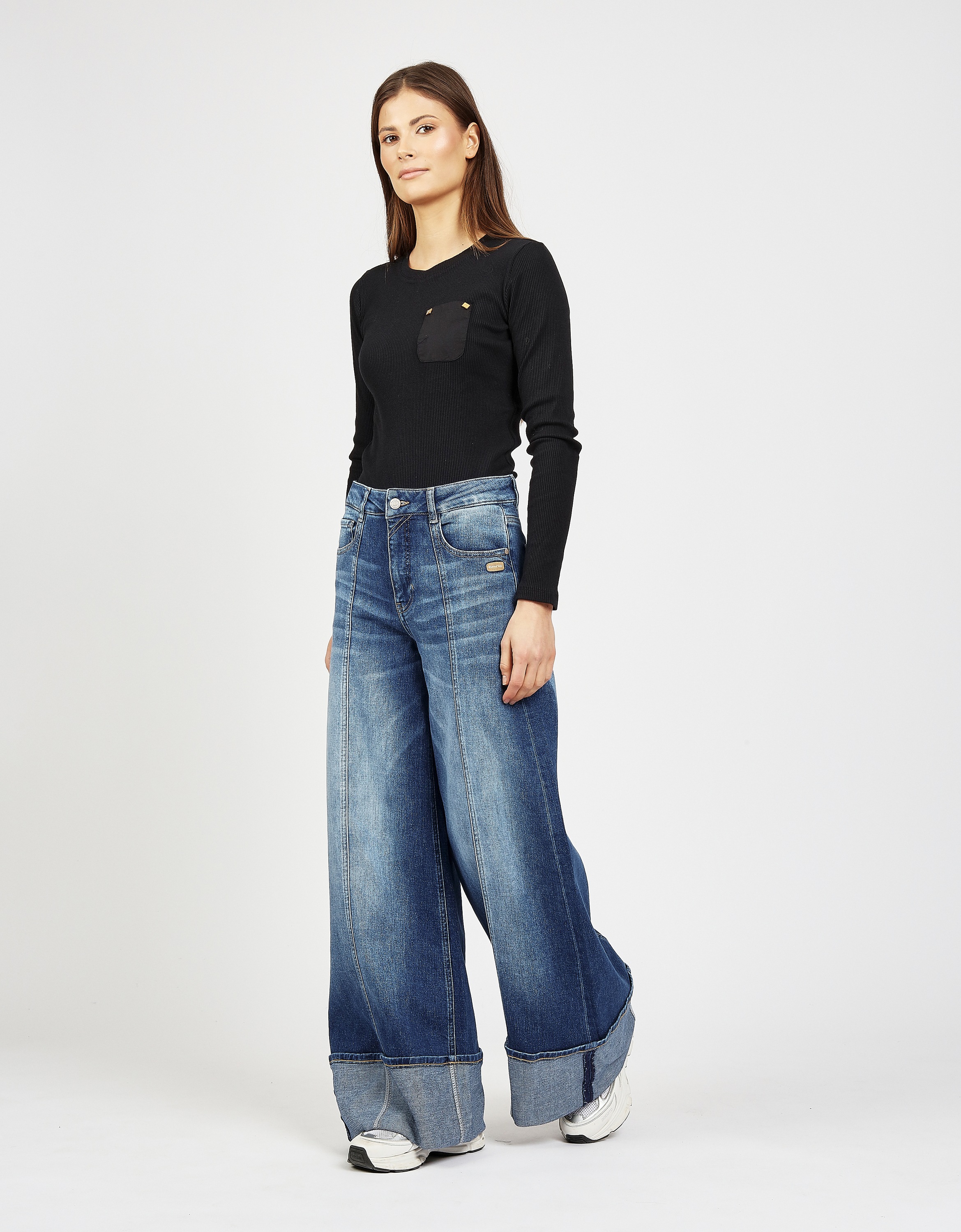 GANG Weite Jeans "GANG Jeans Wide Fit 94JENNA PALAZZO" günstig online kaufen