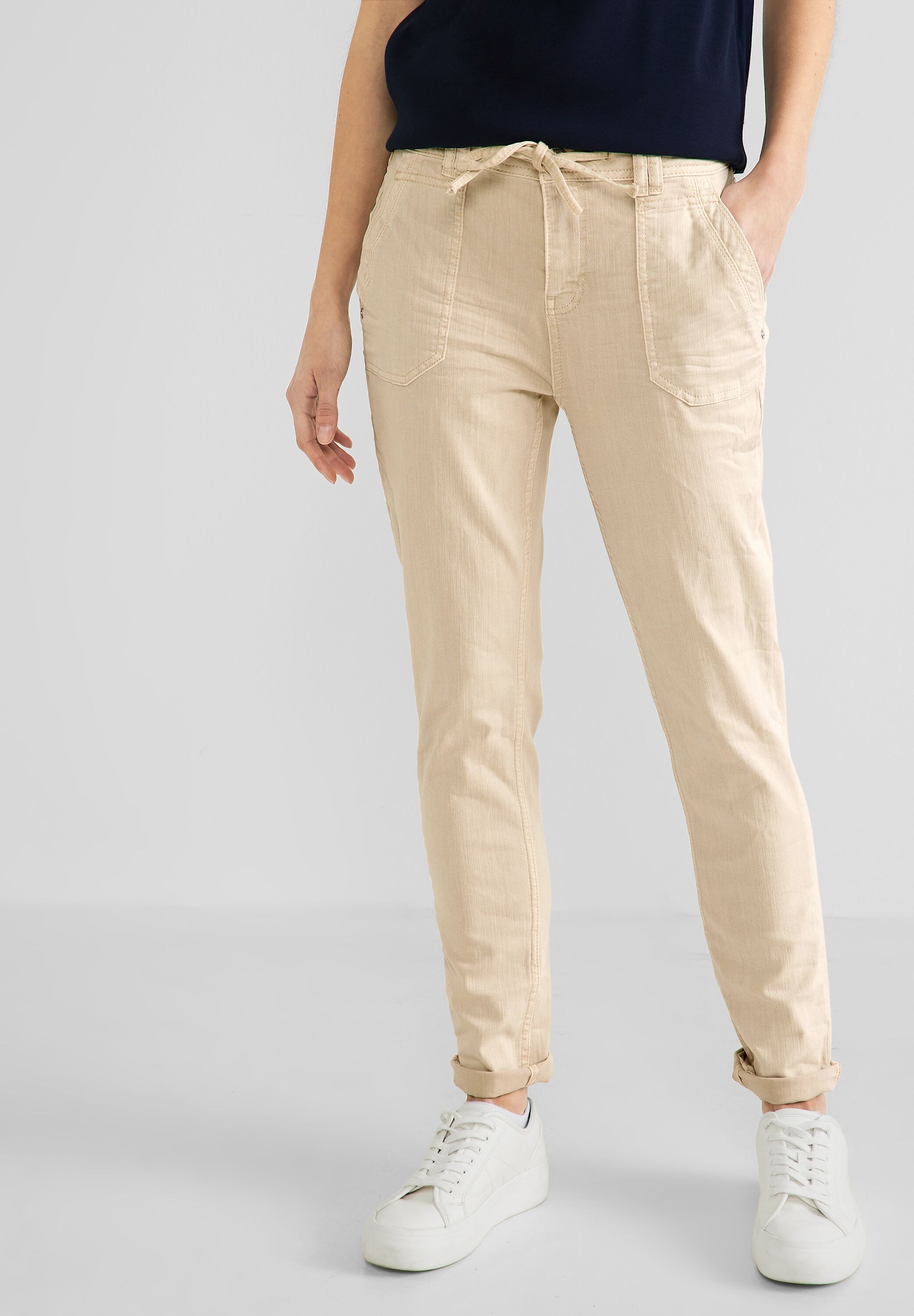 STREET ONE Comfort-fit-Jeans, mit Tunnelzugband