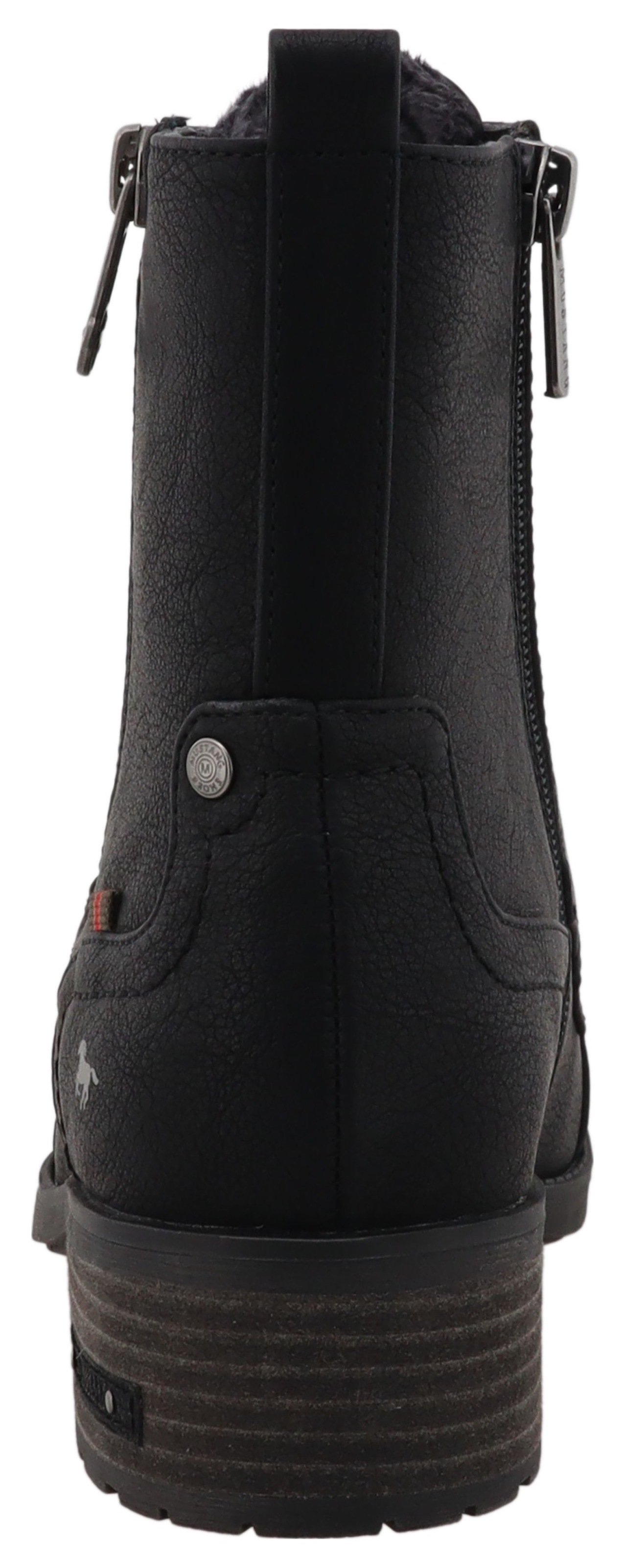 Mustang Shoes Winterstiefelette "Fabienne", Schnürstiefelette mit Blockabsa günstig online kaufen