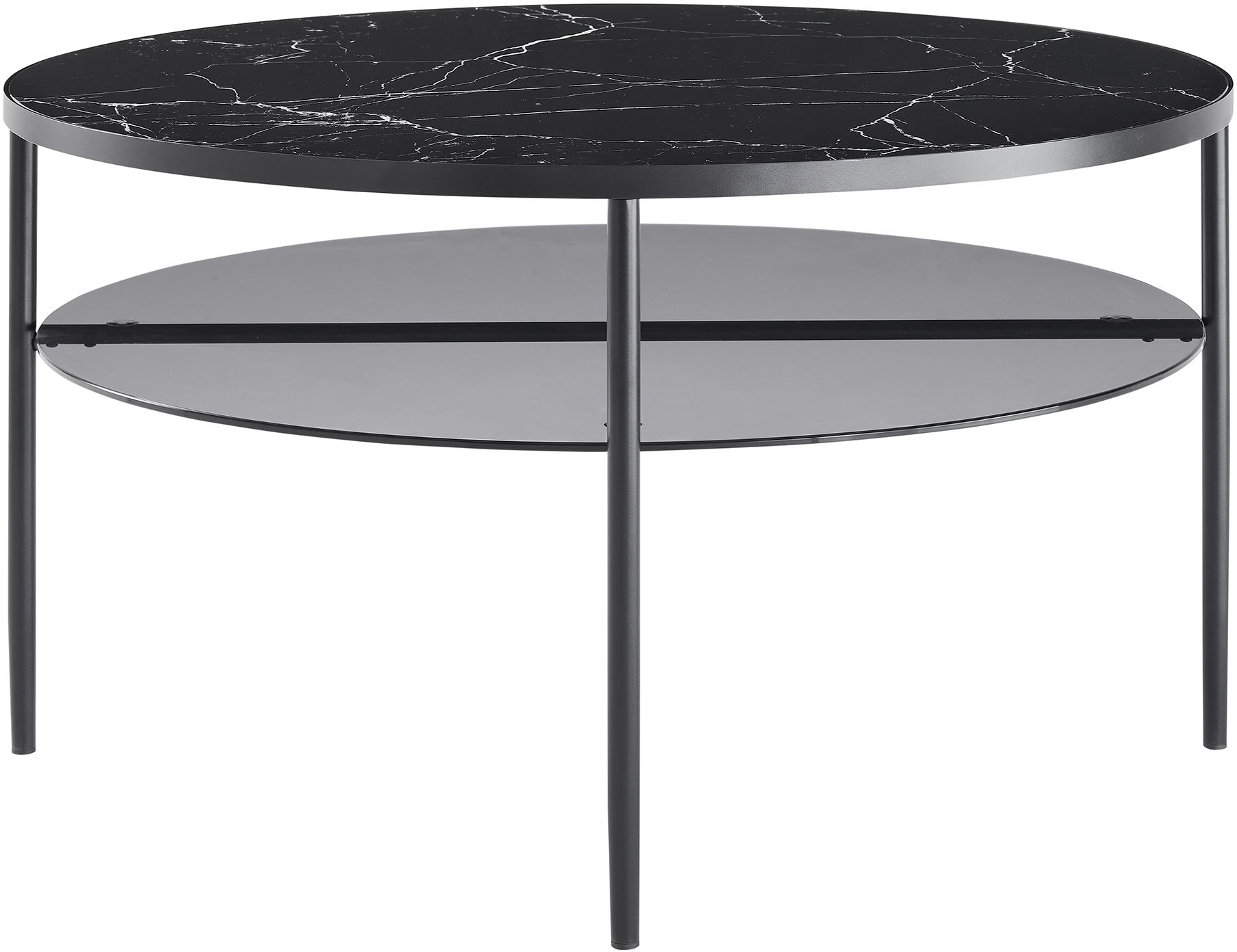 SalesFever Couchtisch, (1 St.), Tischplatte in Marmoroptik