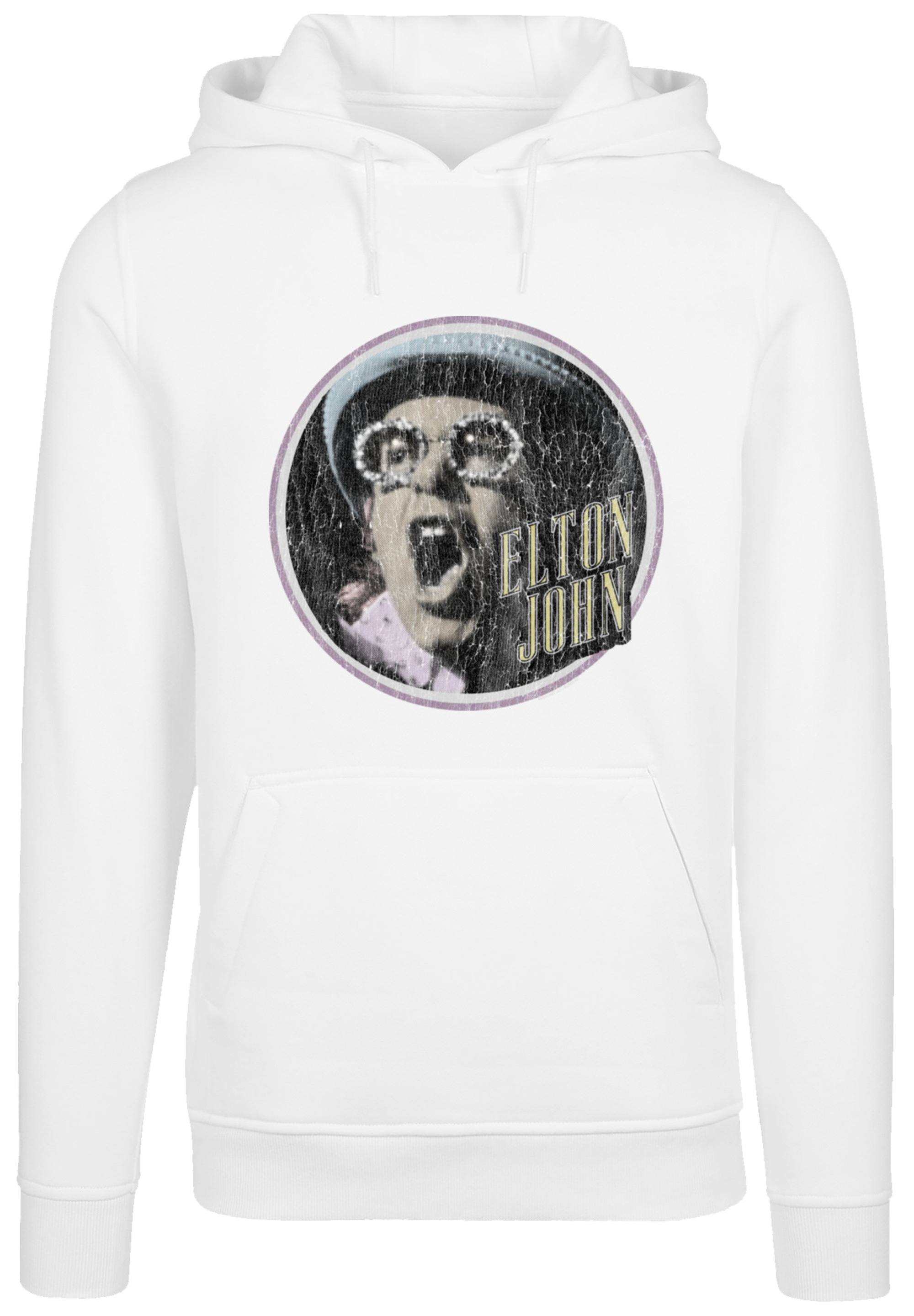 F4NT4STIC Kapuzenpullover »Elton John Vintage Circle«, Premium Qualität