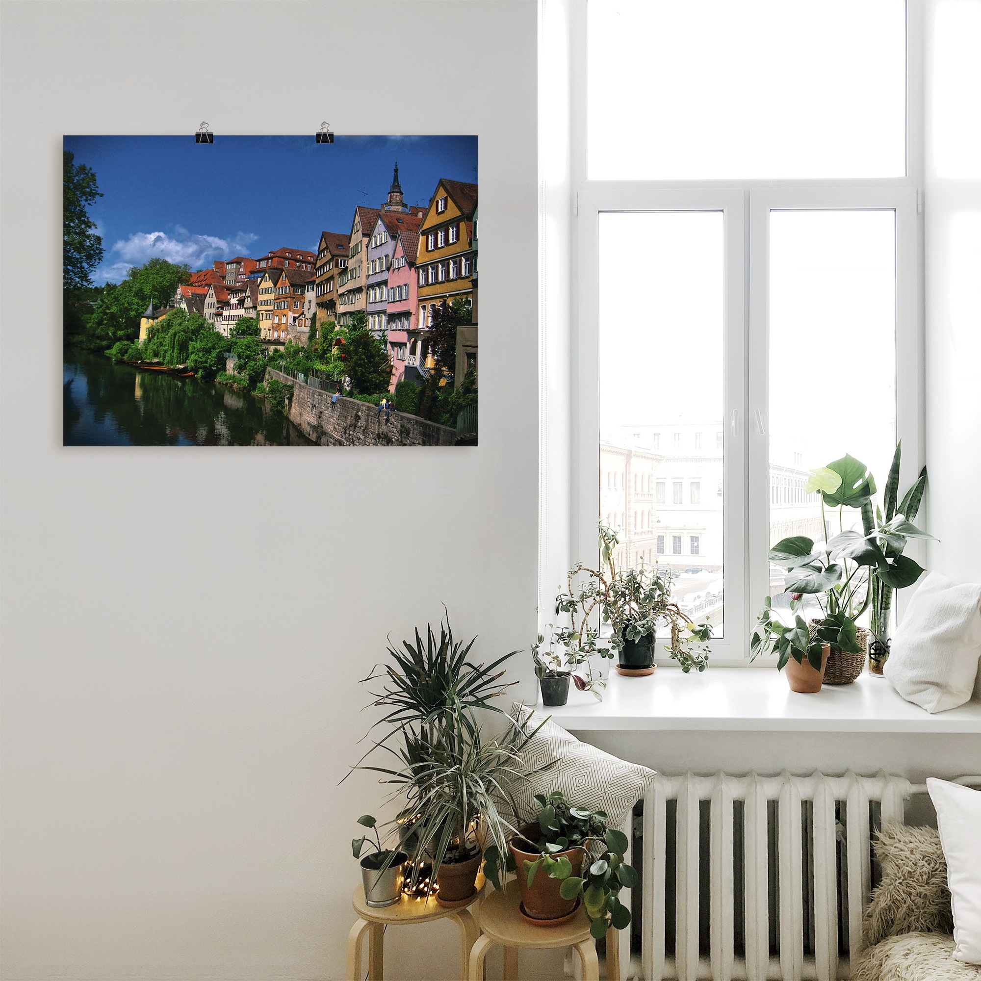Artland Wandbild »Tübingen am Neckar«, Garten, (1 St.), als Alubild, Leinwandbild, Wandaufkleber oder Poster in versch. Größen