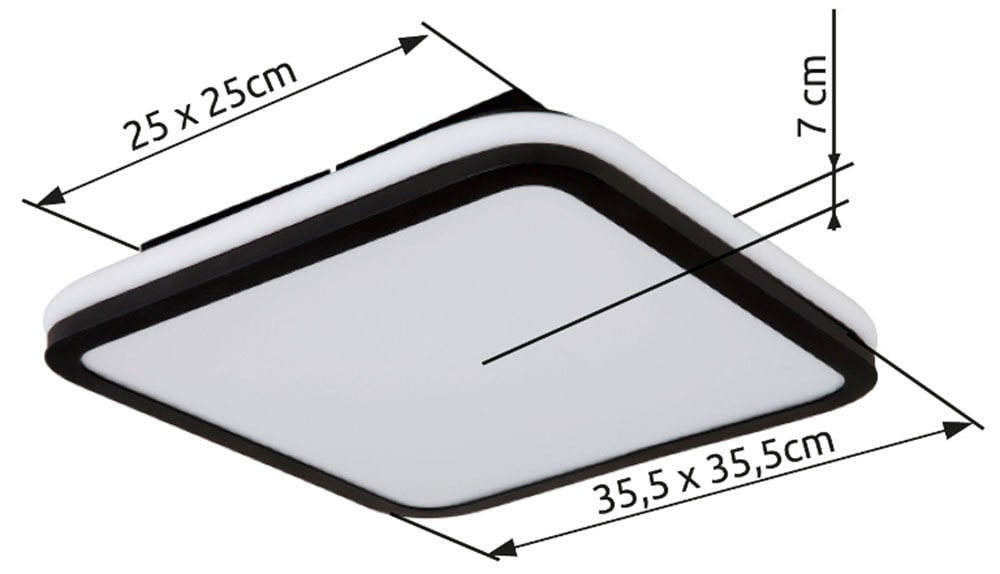 GLOBO LIGHTING Deckenleuchte »JAXXI« LED-Modul 1 Stk. Deckenlampe Wohnzimmer-Leuchte Schlafzimmer-Leuchte Flur Küche