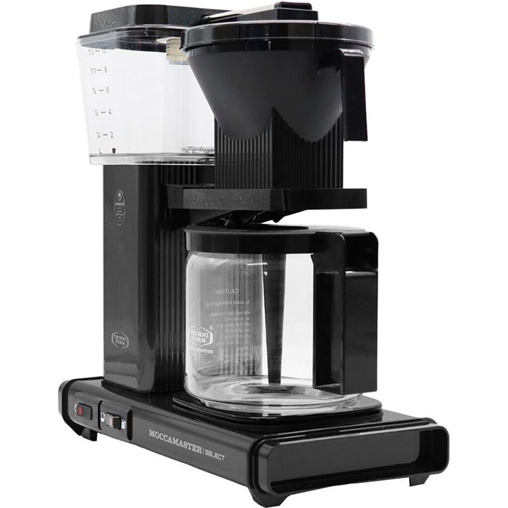 Moccamaster Filterkaffeemaschine »KBG Select black«, 1,25 l Kaffeekanne, Papierfilter, 1x4