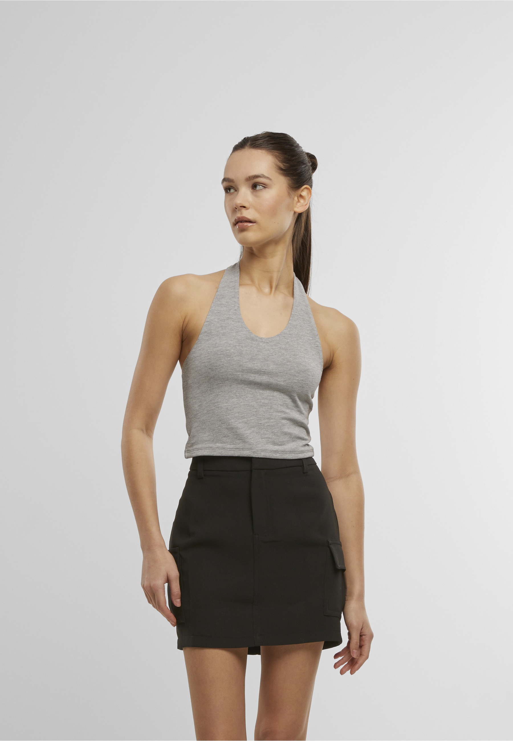 URBAN CLASSICS Tanktop »Urban Classics Ladies Basic Neckholder Jersey Top«
