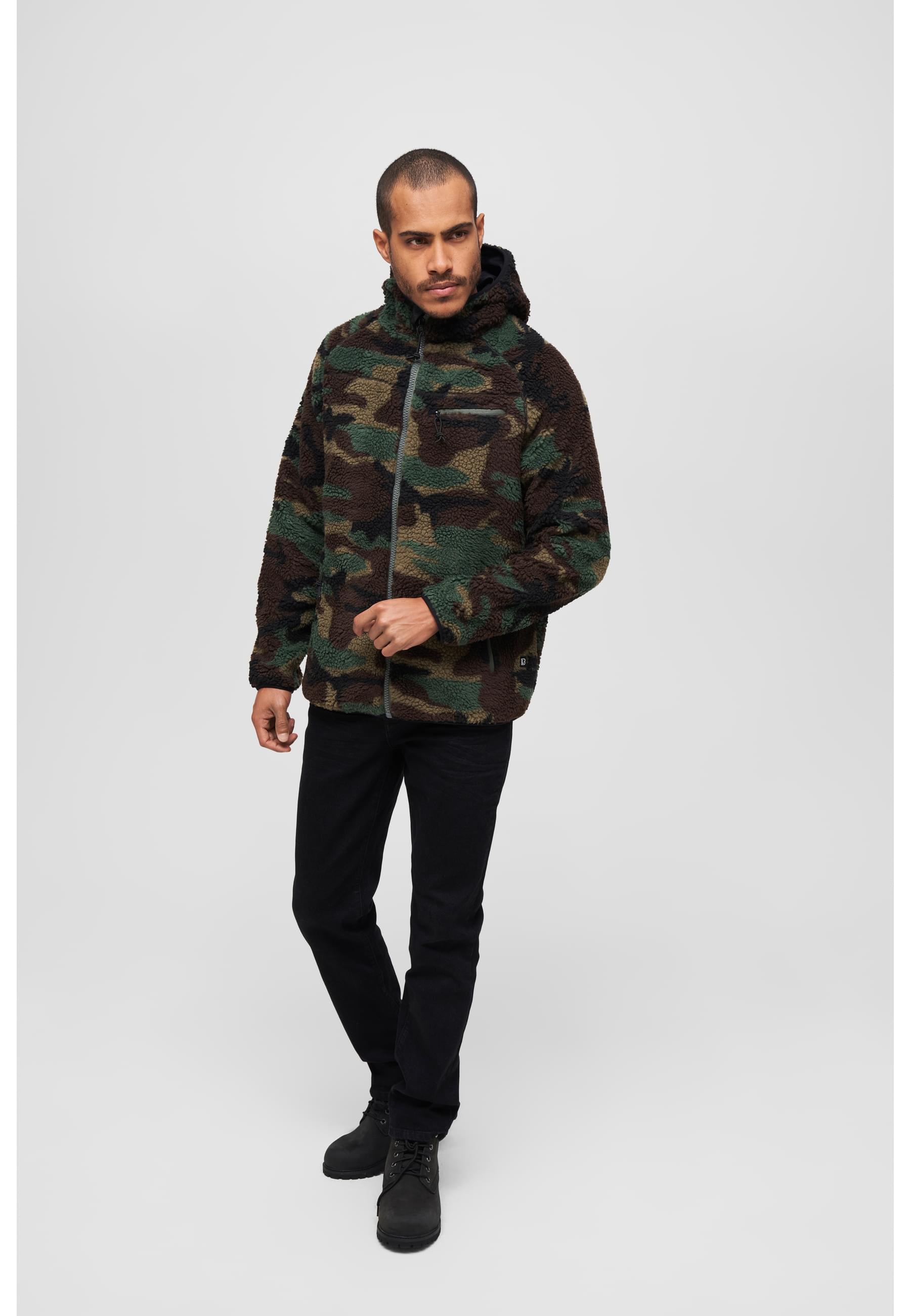 Brandit Anorak »Brandit Herren Teddyfleece Worker Jacket«, (1 St.), mit Kapuze