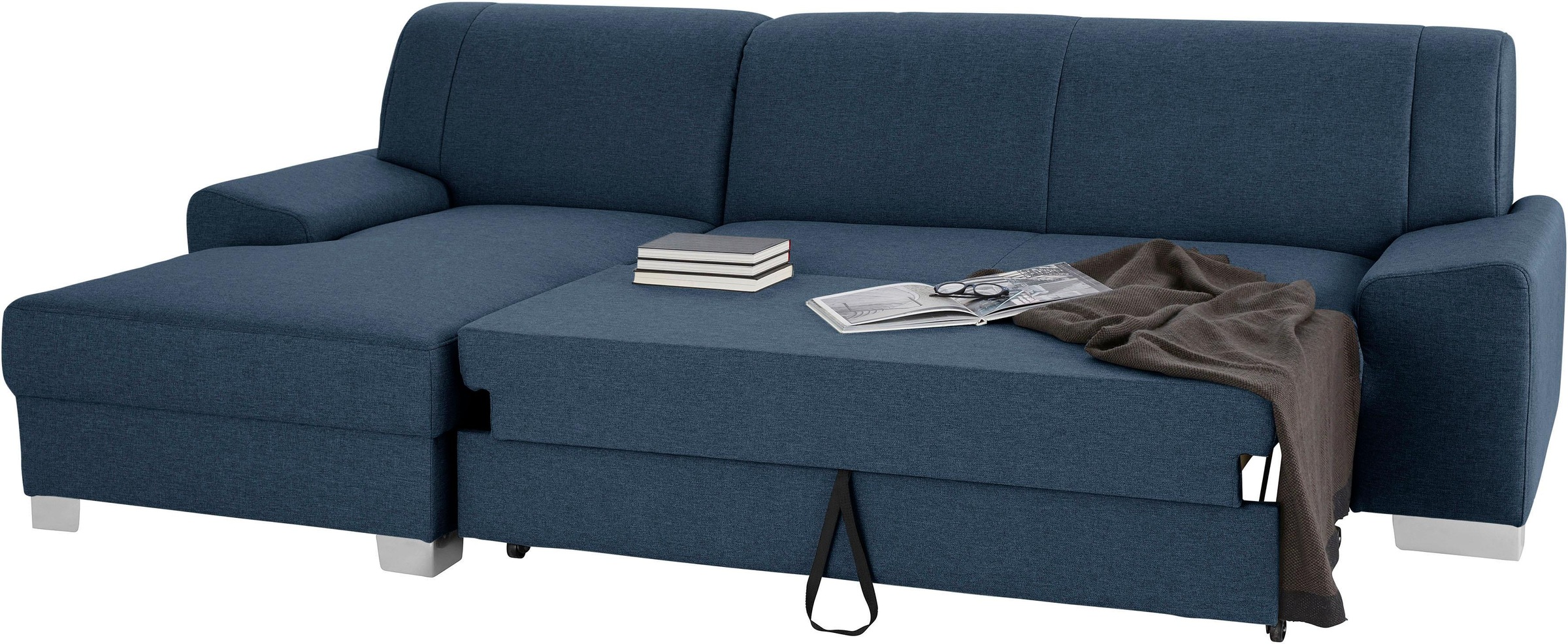 DOMO collection Ecksofa »Anzio L-Form«, wahlweise mit Bettfunktion und Federkern