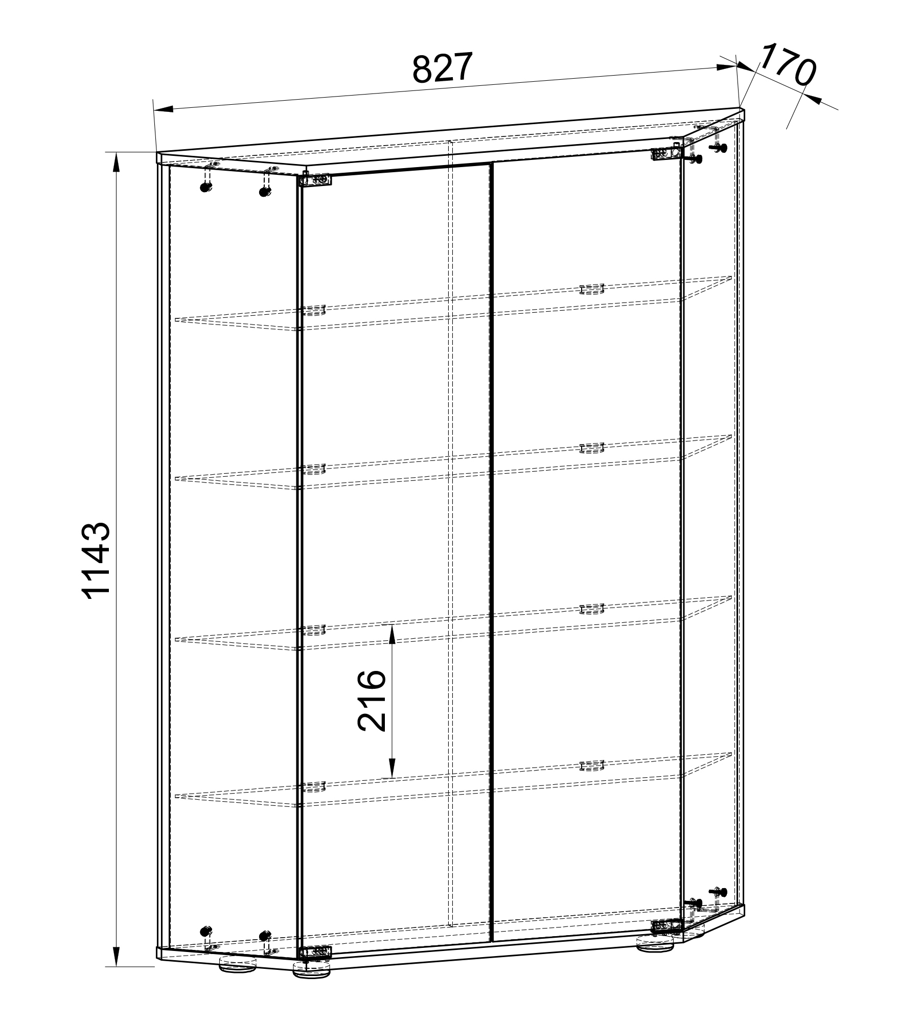 VCM Vitrine »VCM Glasvitrine stehend | Vitrine Glas mit ESG-Sicherheitsglas | Maße ca. H. 114 x B. 83 x T. 17 cm | Standvitrine Glas | Modern und platzsparend | Glas Vitrinenschrank ¿ Cenila L«, (1 St.)