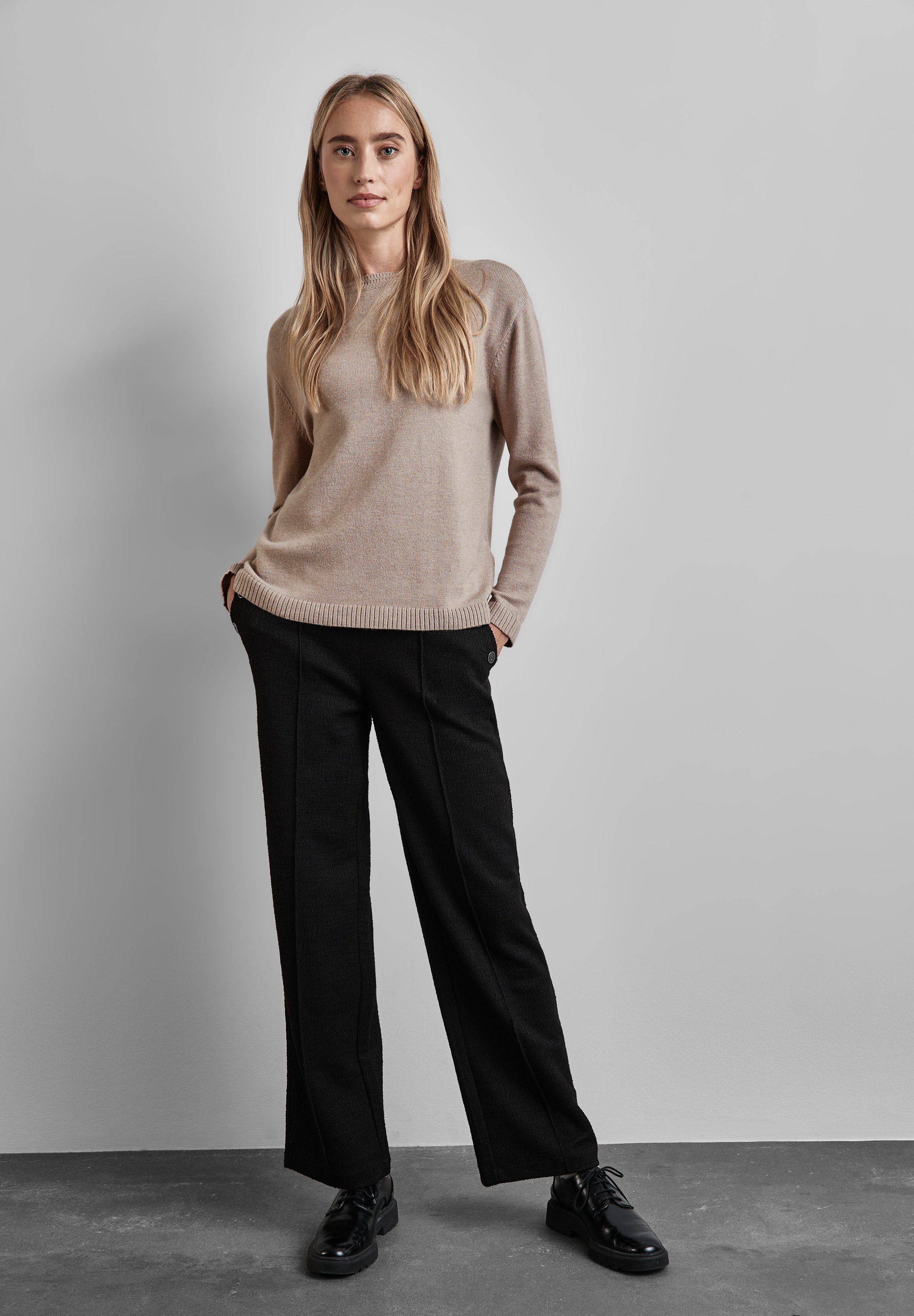 STREET ONE Strickpullover, mit U-Boot-Ausschnitt