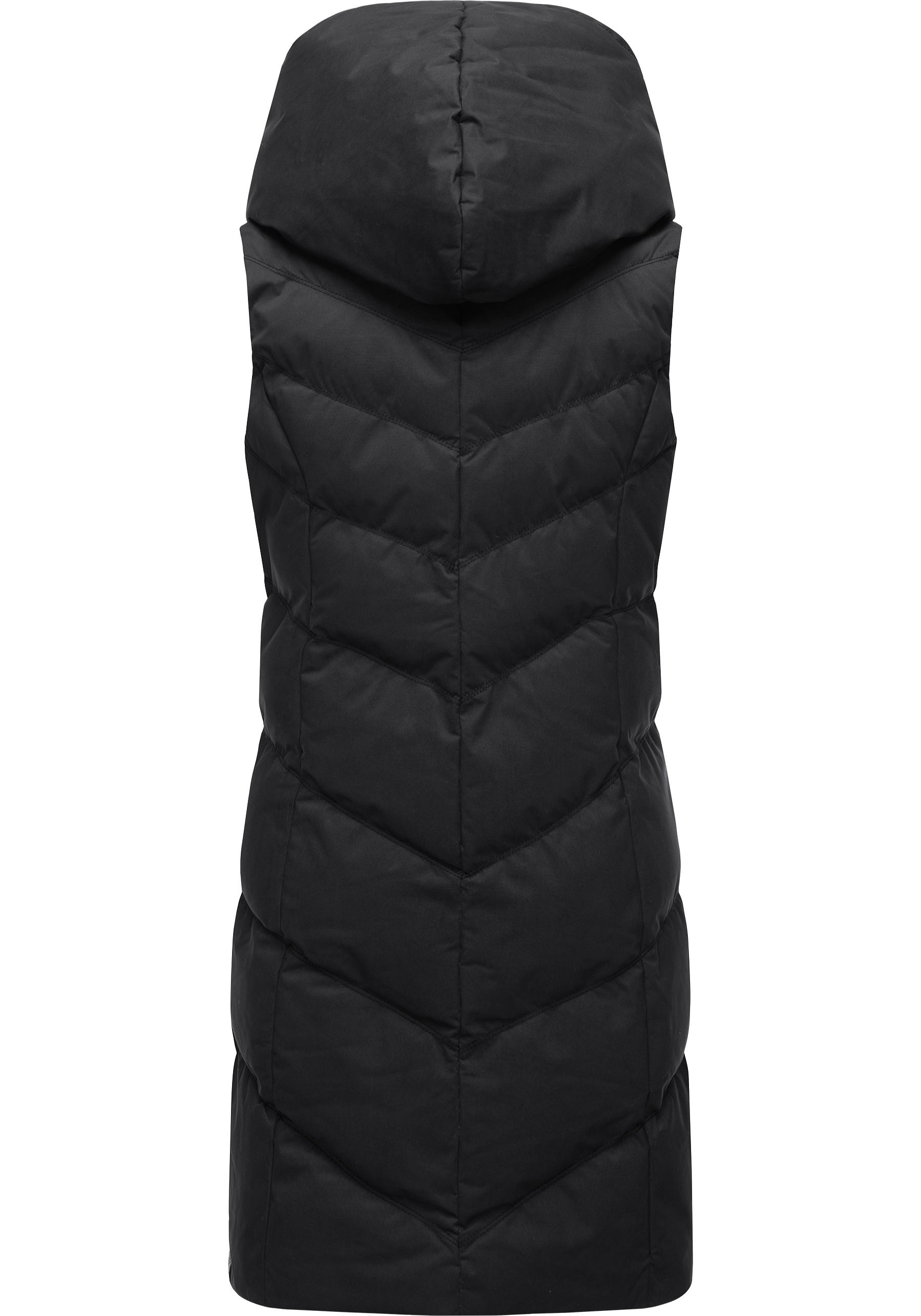 Ragwear Steppweste »Natalka Vest«, stylische, gesteppte Winterweste mit gefütterter Kapuze