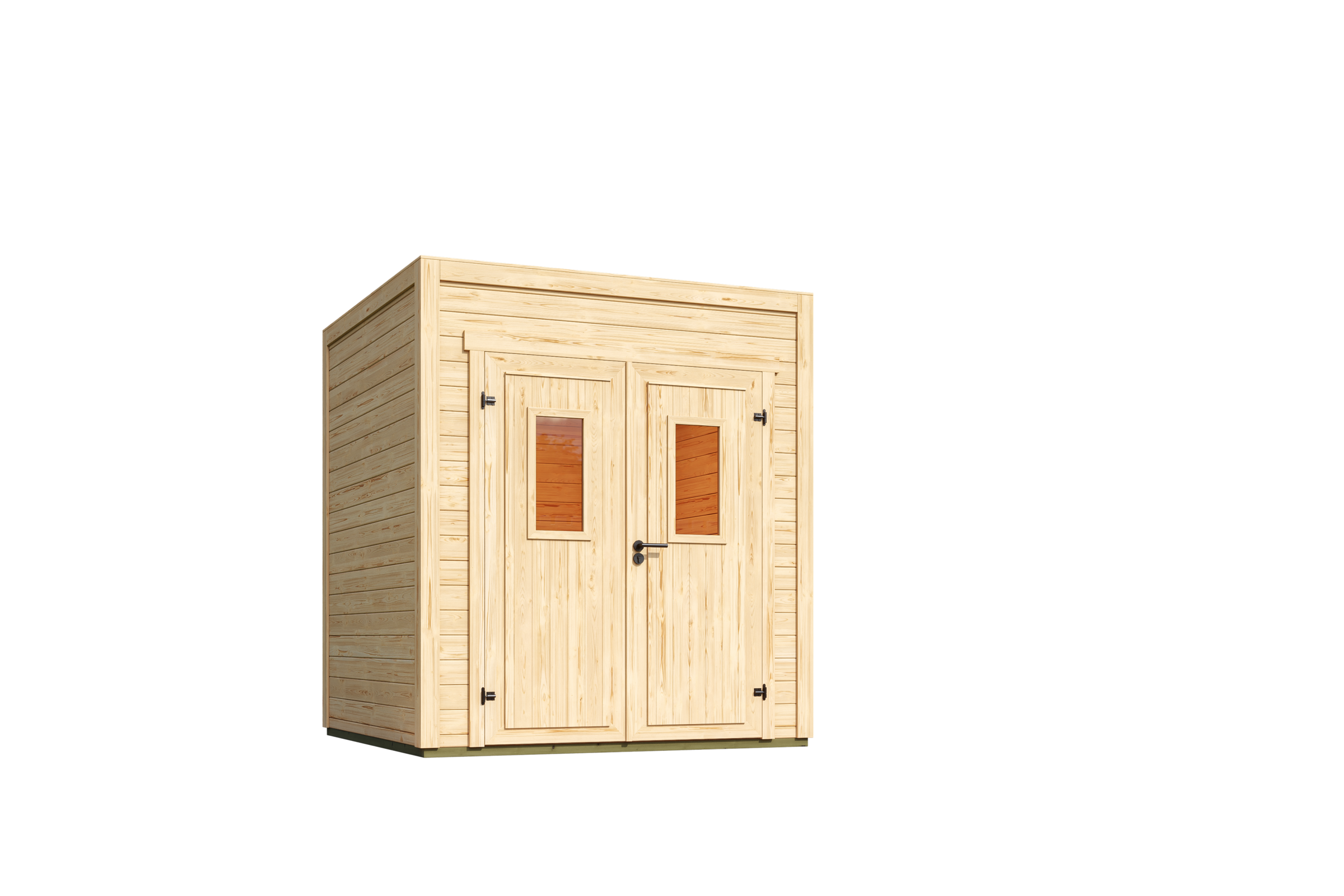 Nordic Holz Gartenhaus "Felix 1", kleiner stilvoller Schuppen mit Flachdach günstig online kaufen