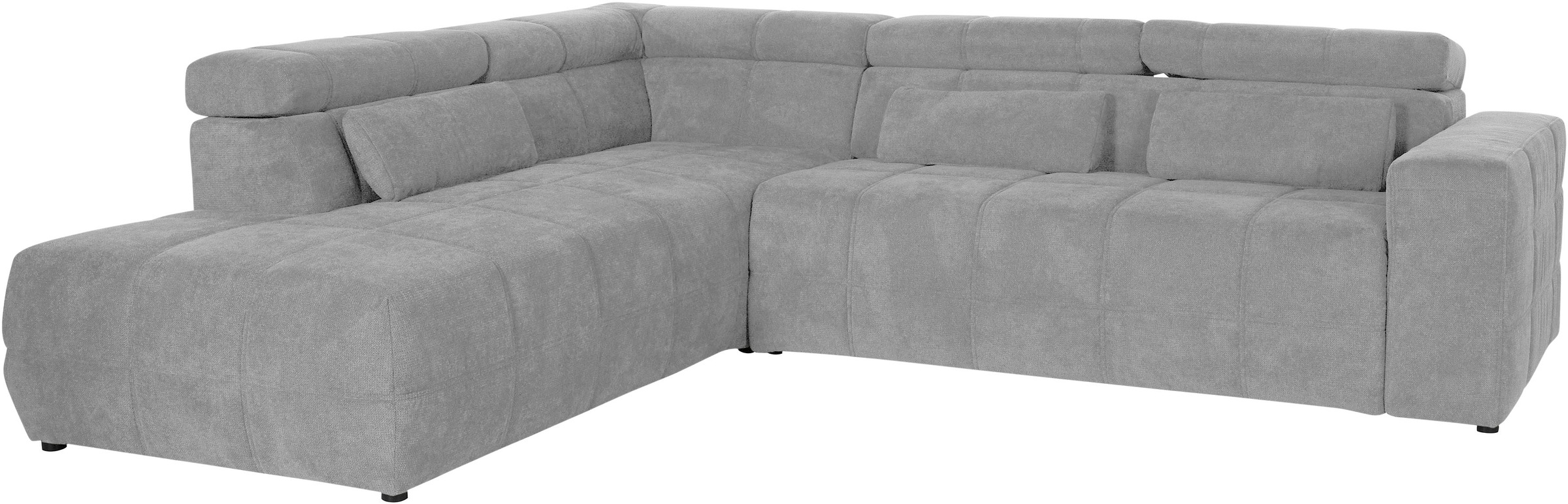 DOMO collection Ecksofa "Brandon L-Form, auch in Leder", inklusive Kopfteil günstig online kaufen