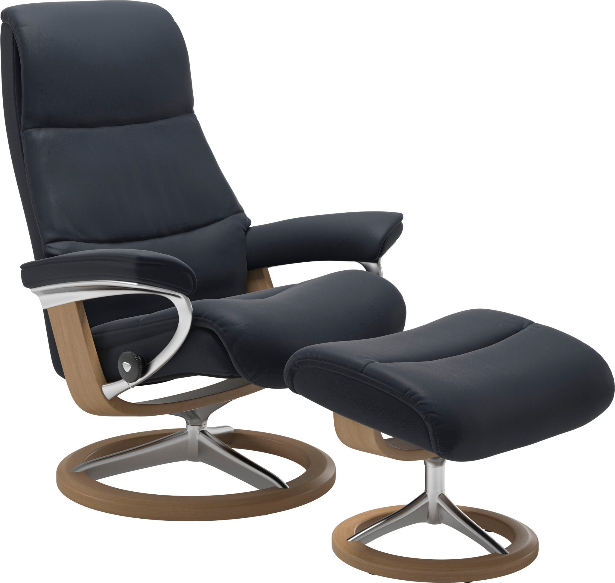 Stressless "View" Set, Relaxsessel mit Hocker, mit Signature Base, Größe M, günstig online kaufen