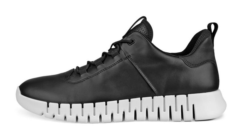 Ecco Slip-On Sneaker »GRUUV M«, mit innovativer Laufsohle, Freizeitschuh, Halbschuh, Schnürschuh