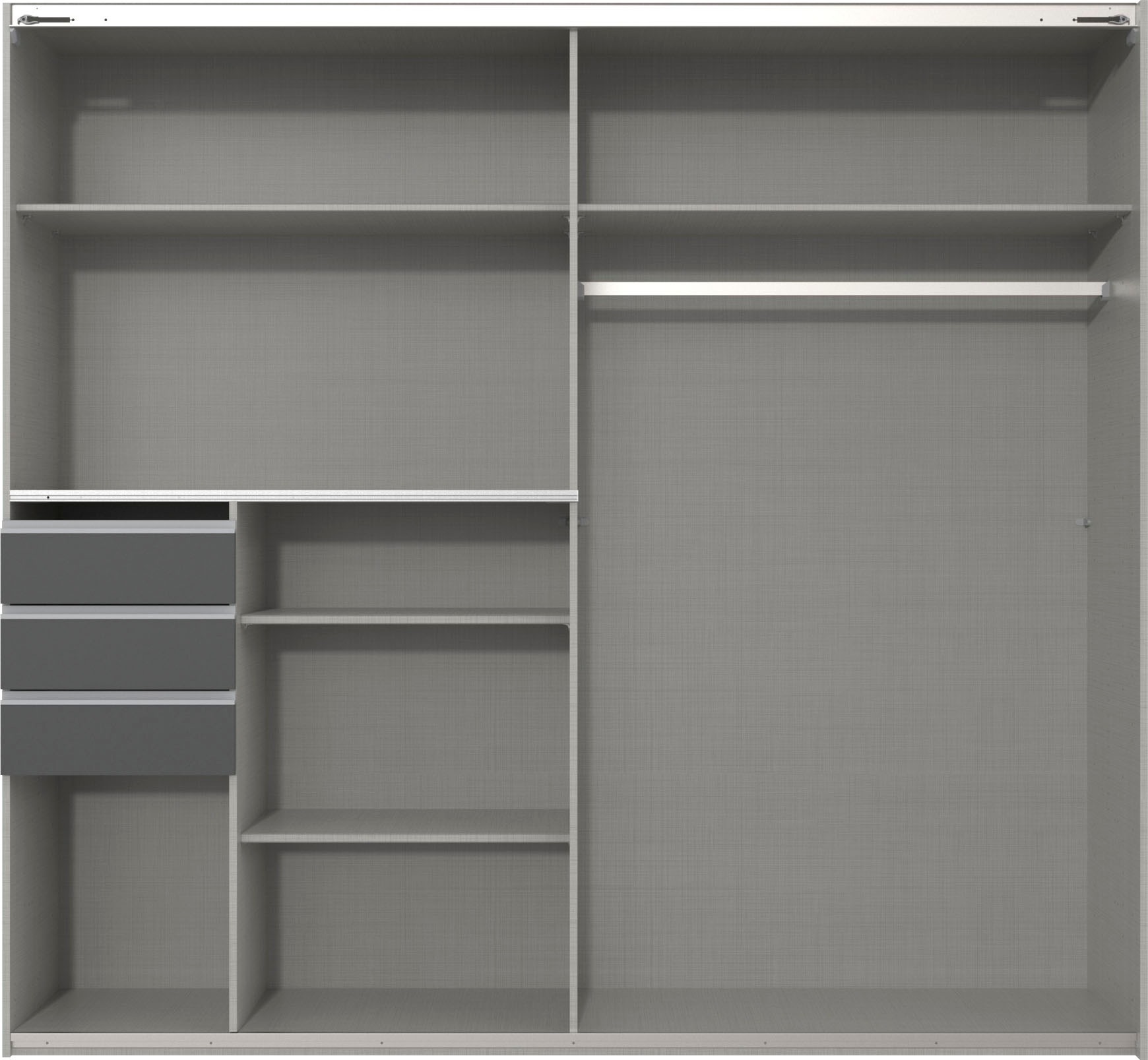 Thumbnail - Wimex Schwebetürenschrank "Saigon", mit Glaselementen, 2 Türen, 225cm breit