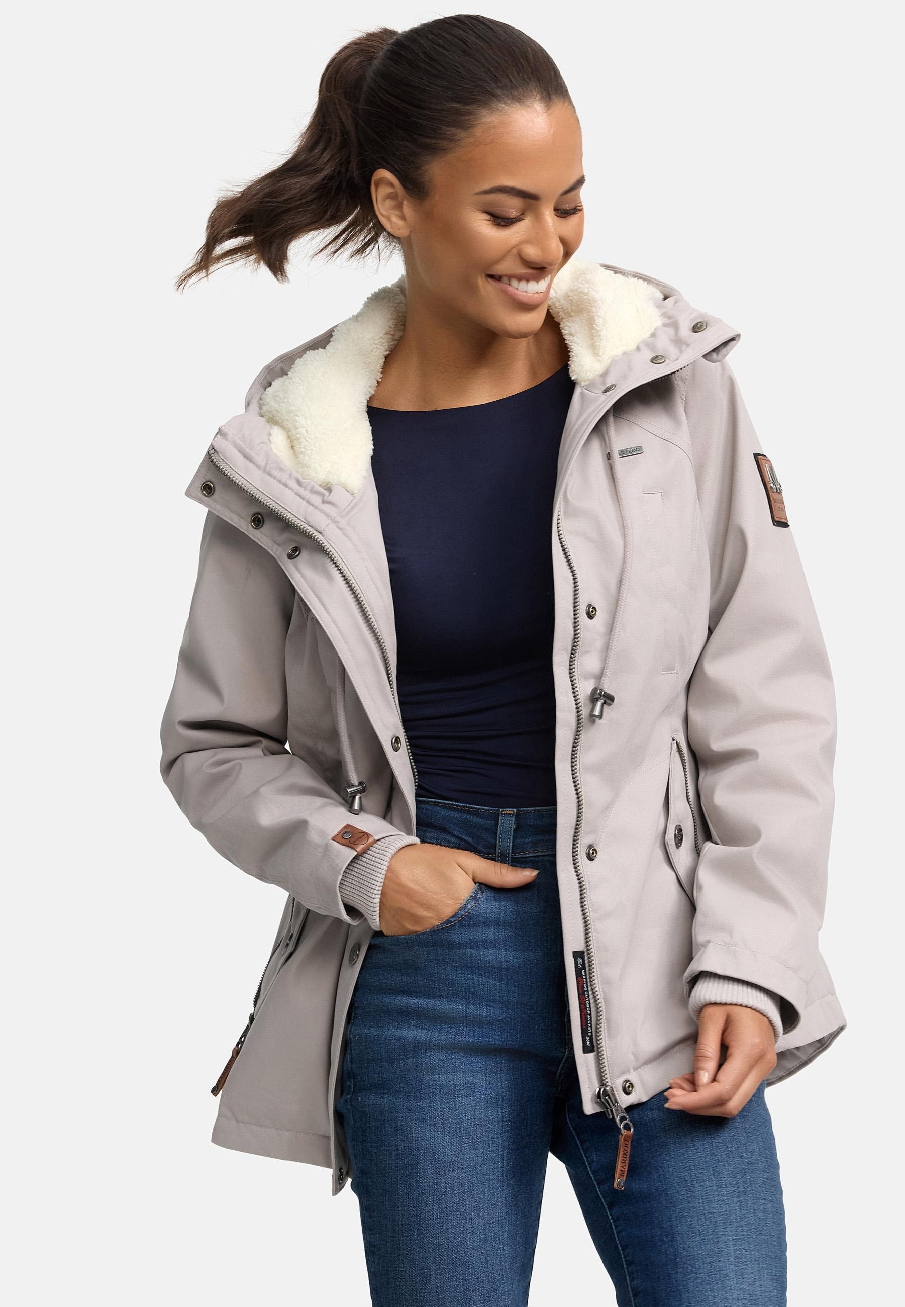 Marikoo Winterjacke »Bikoo«, mit Kapuze, sportliche Damen Outdoor Baumwolljacke mit Kapuze