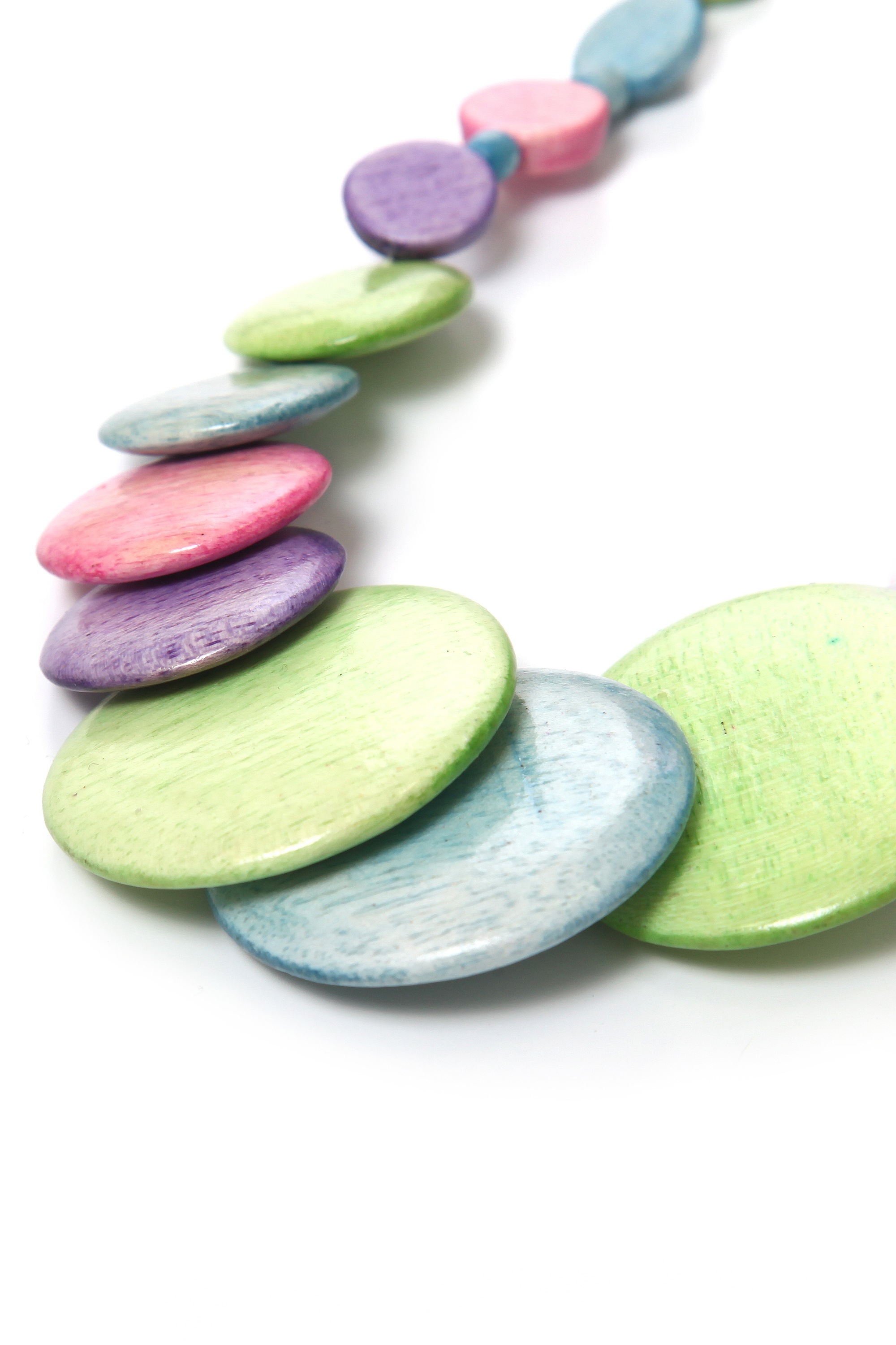 COLLEZIONE ALESSANDRO Kette mit Anhänger »Gwen« mit Holzscheiben