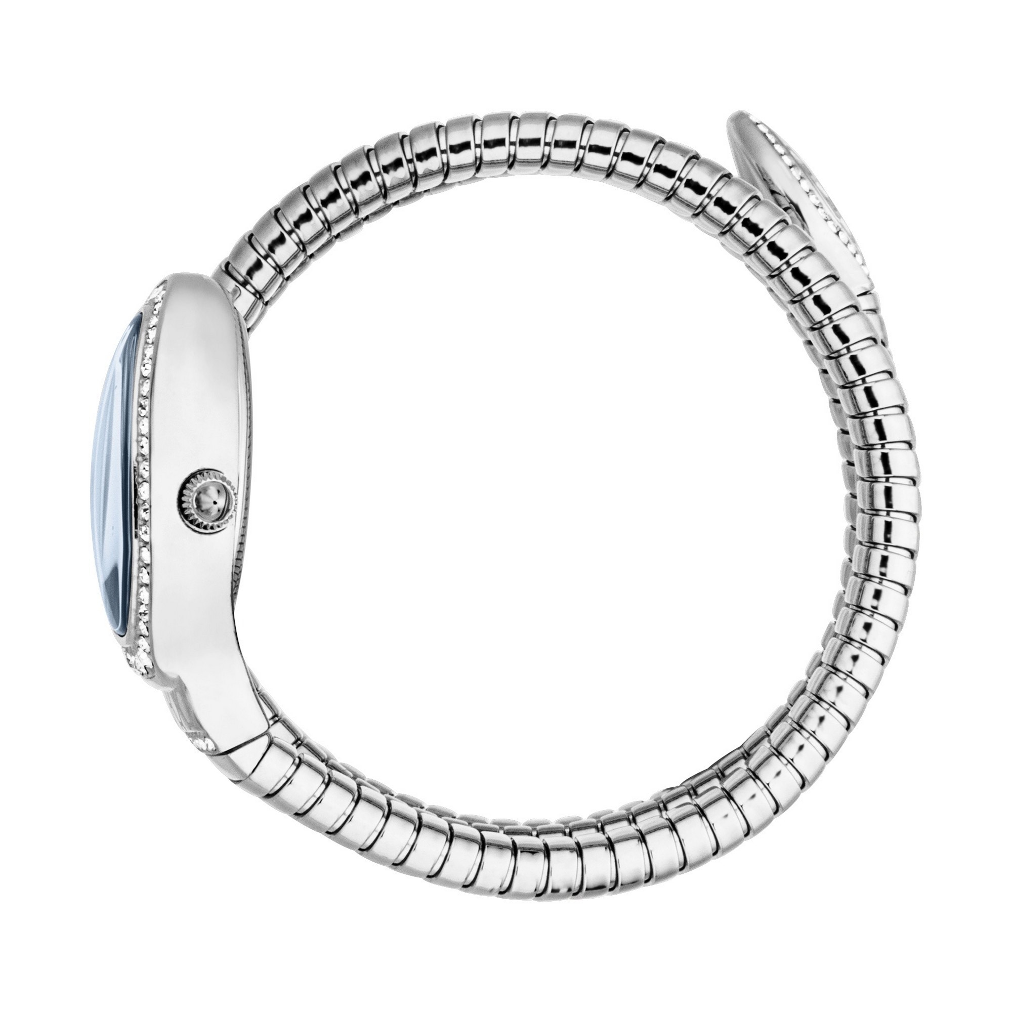 Just Cavalli Time Quarzuhr »Carezza«, Armbanduhr, Damenuhr, Edelstahlarmband, analog, Kristallsteine