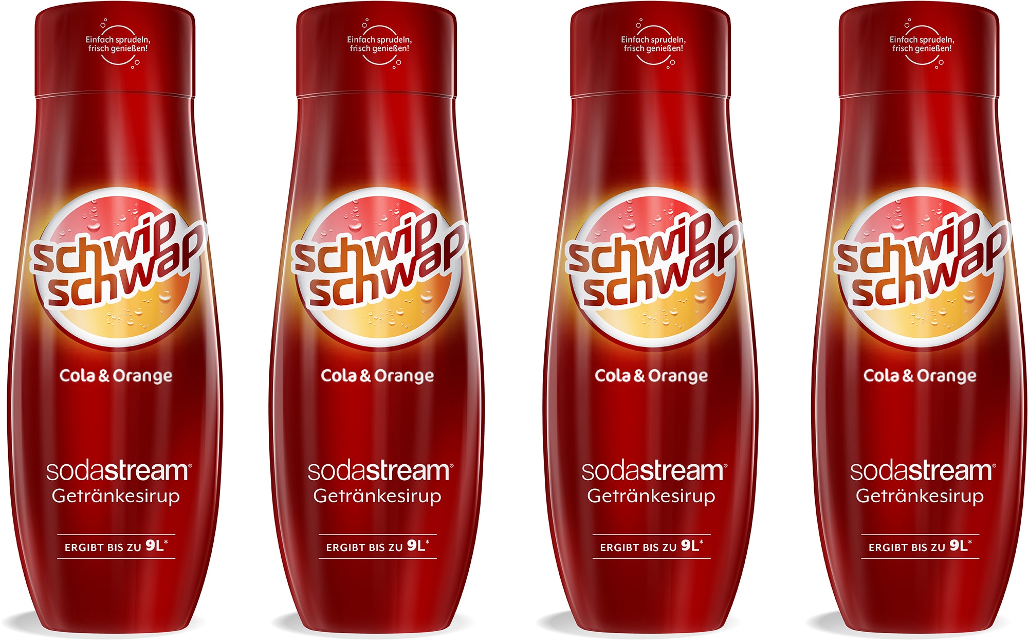 Getränke-Sirup, SchwipSchwap (Cola & Orange), (4 Flaschen), für bis zu 9 Liter...