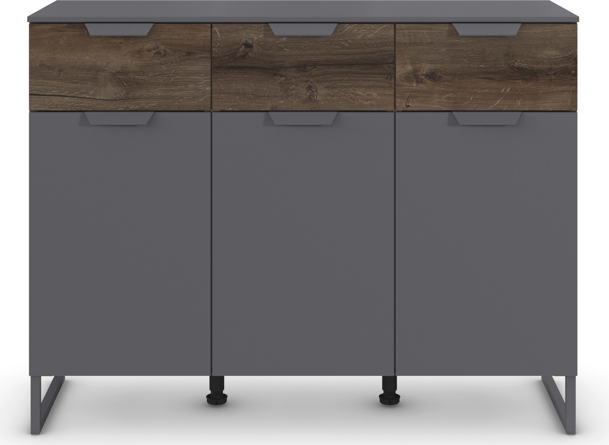 rauch Kombikommode »Barea« Breite 120 cm, Höhe 92 cm,  3 Türen, 3 geräumige Schubladen, Böden verstellbar MADE IN GERMANY