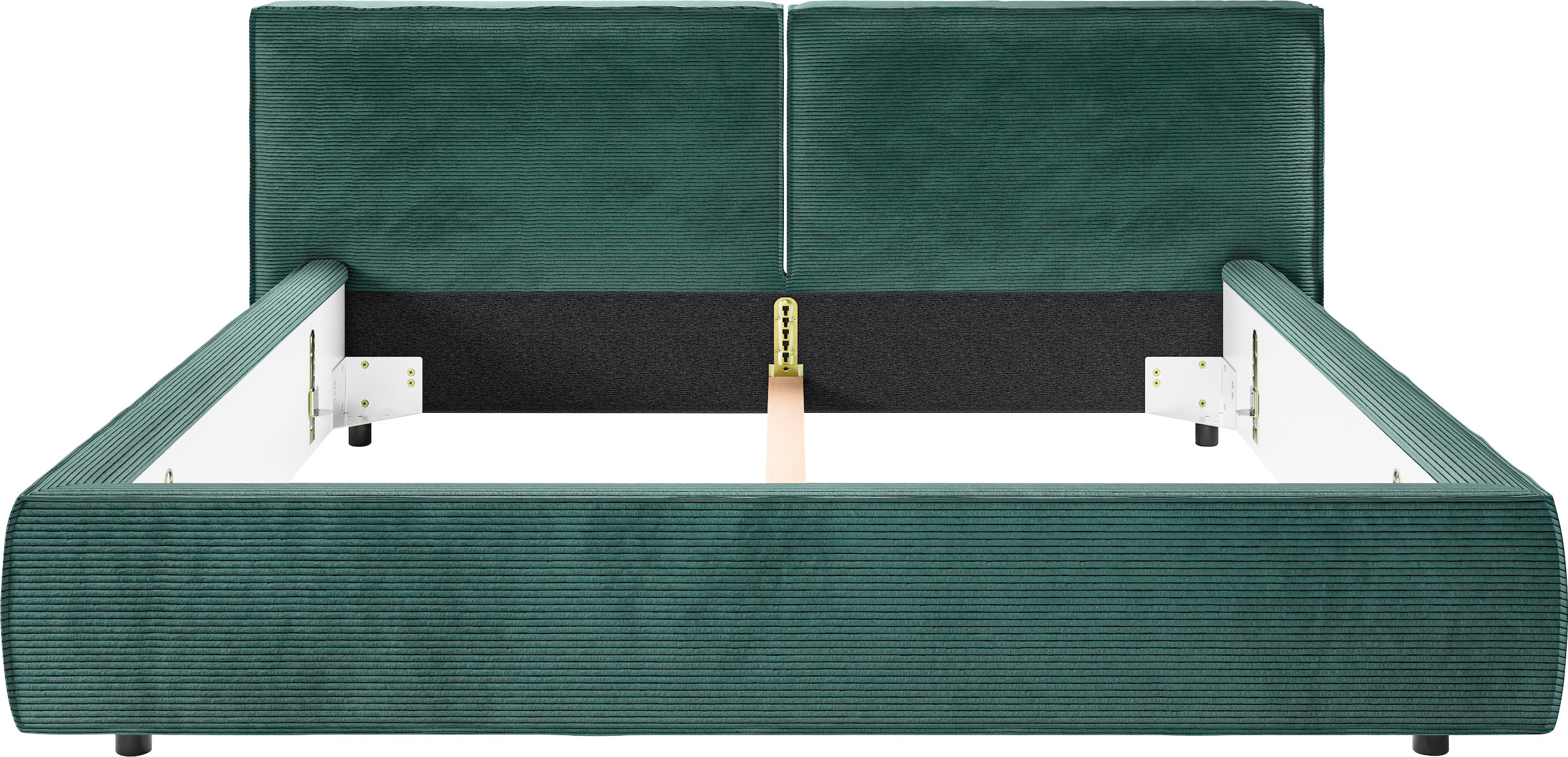 INOSIGN Polsterbett »Adrina mit Biesenoptik, Feincord und Luxus-Microfaser«, bis 280kg, auch in Überlänge 220 cm, 4 Breiten bis 200cm