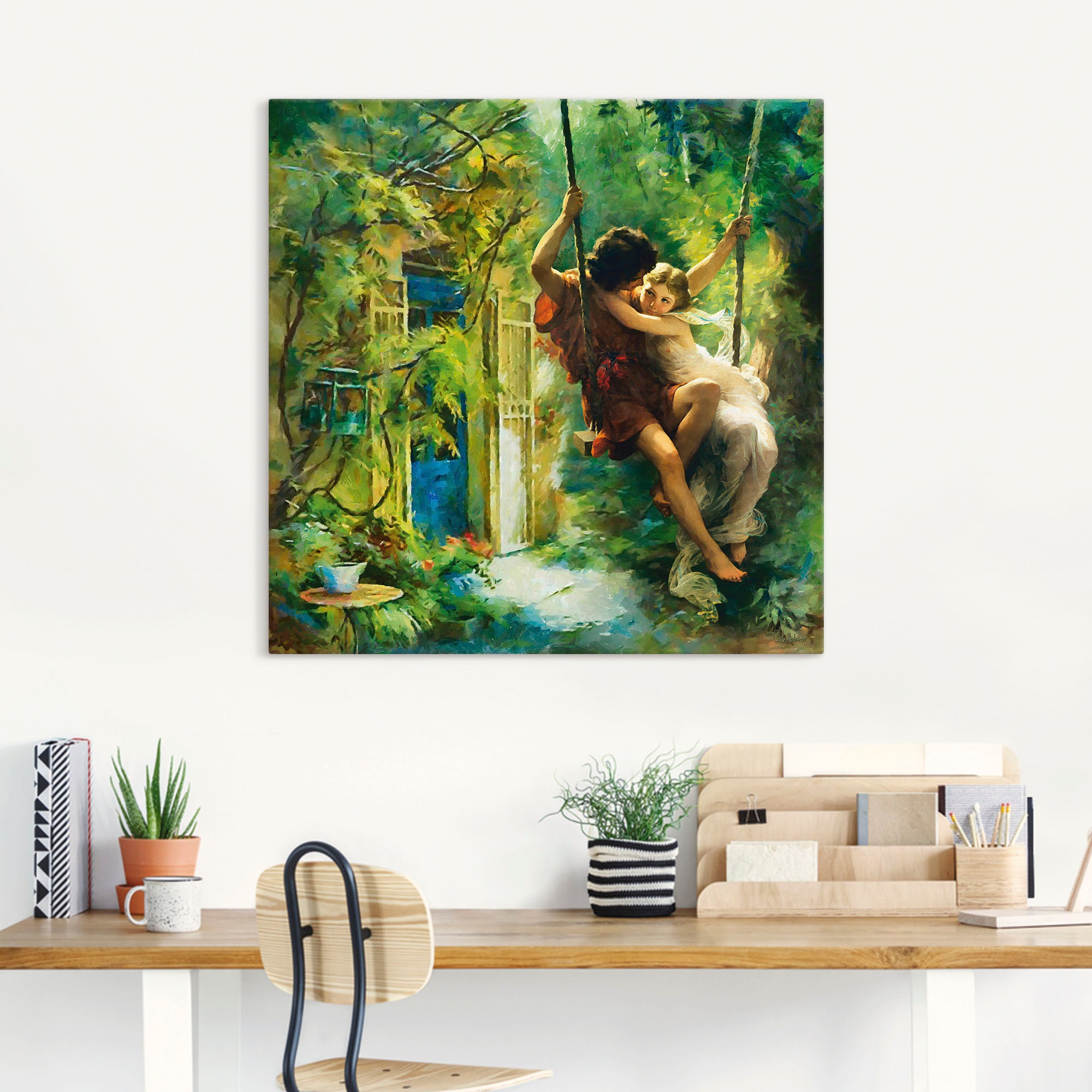 Artland "Paar auf einer Schaukel" Bilder von Liebespaaren 1 Stk. tlg. auf H günstig online kaufen